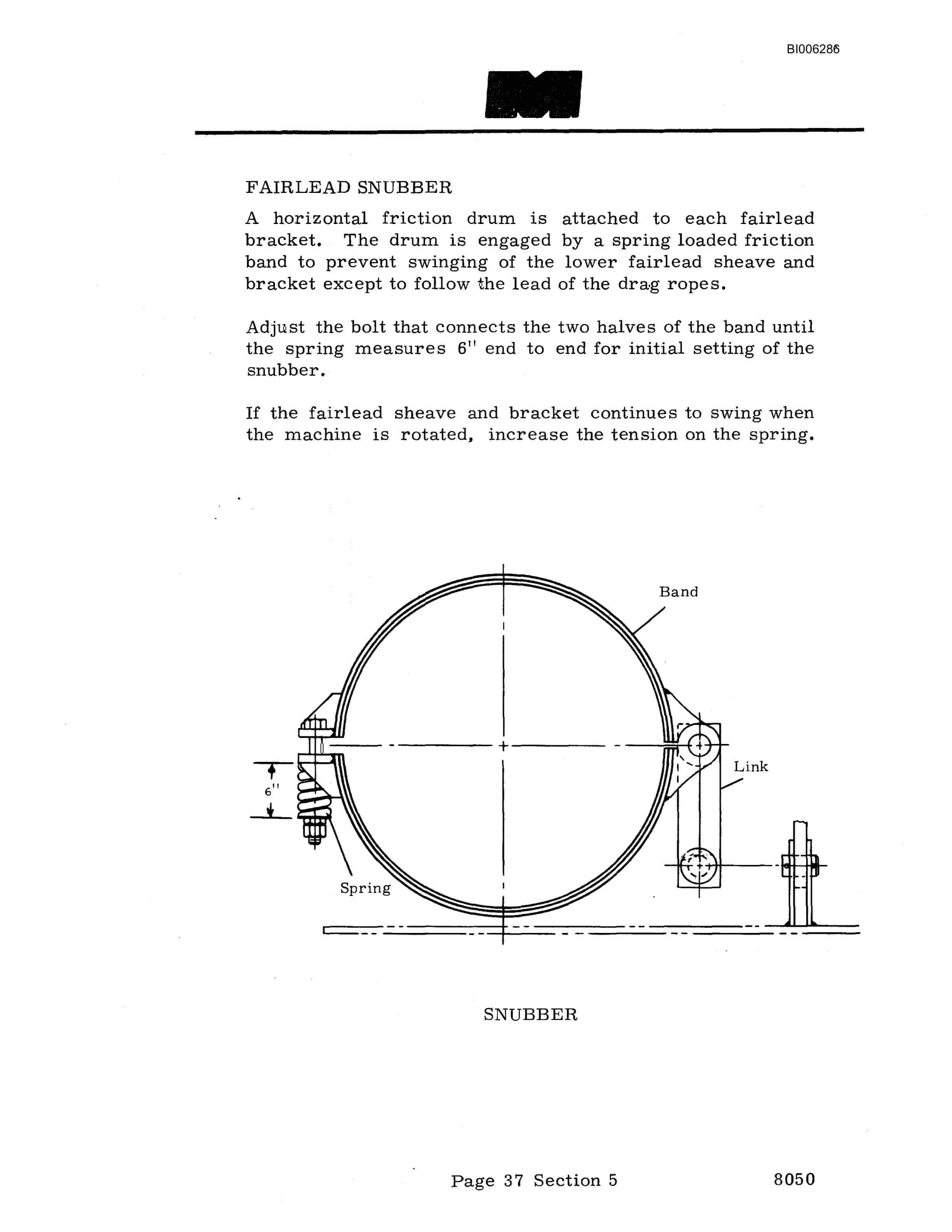 Bucyrus 8050 Dragline Technical Manual BI006286-2
