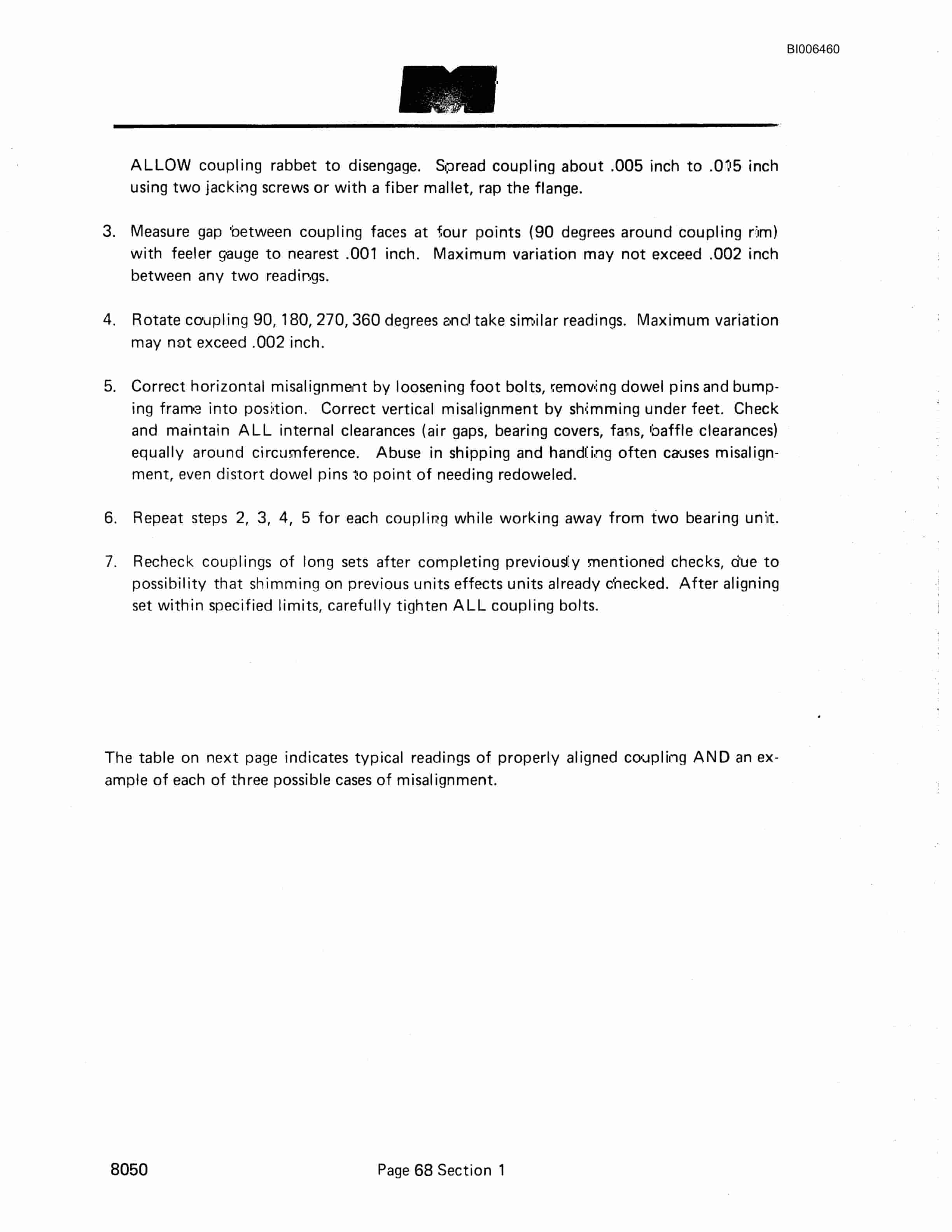Bucyrus 8050 Dragline Technical Manual BI006460-2