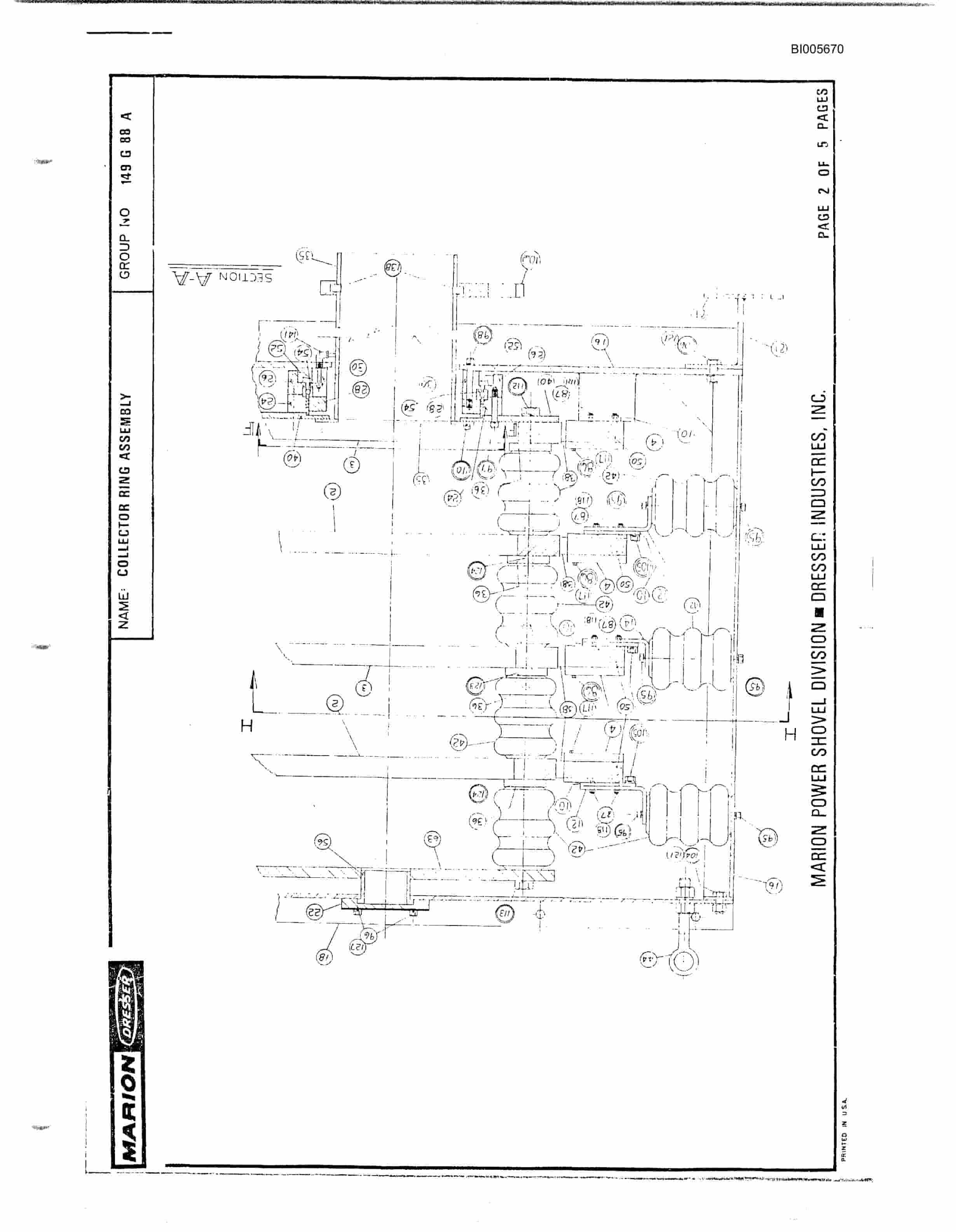 Bucyrus 8050 Parts Catalog BI005670-5