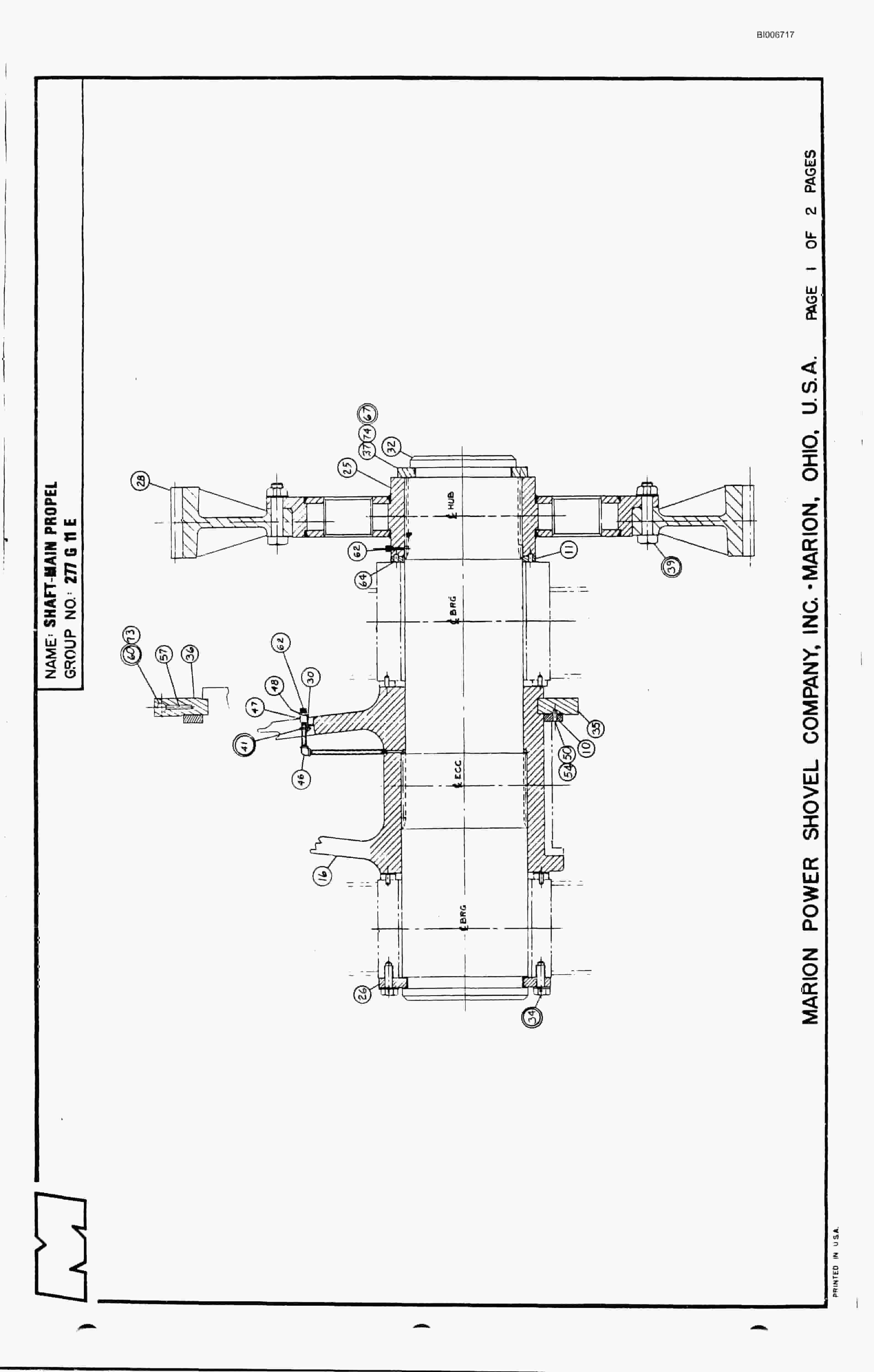 Bucyrus 8050 Parts Catalog BI006717-5