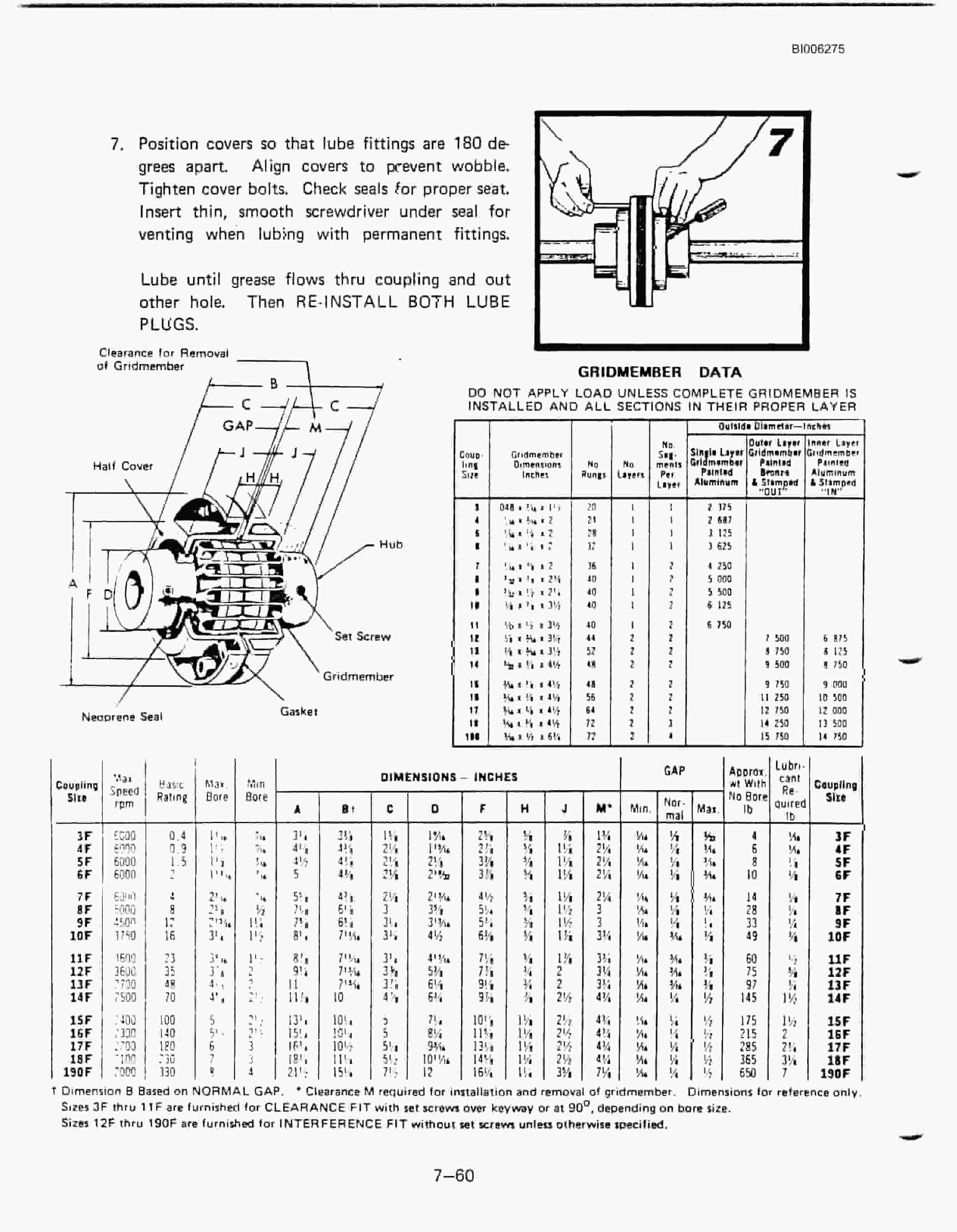 Bucyrus 8050 Walking Dragline Parts Catalog BI006275-3