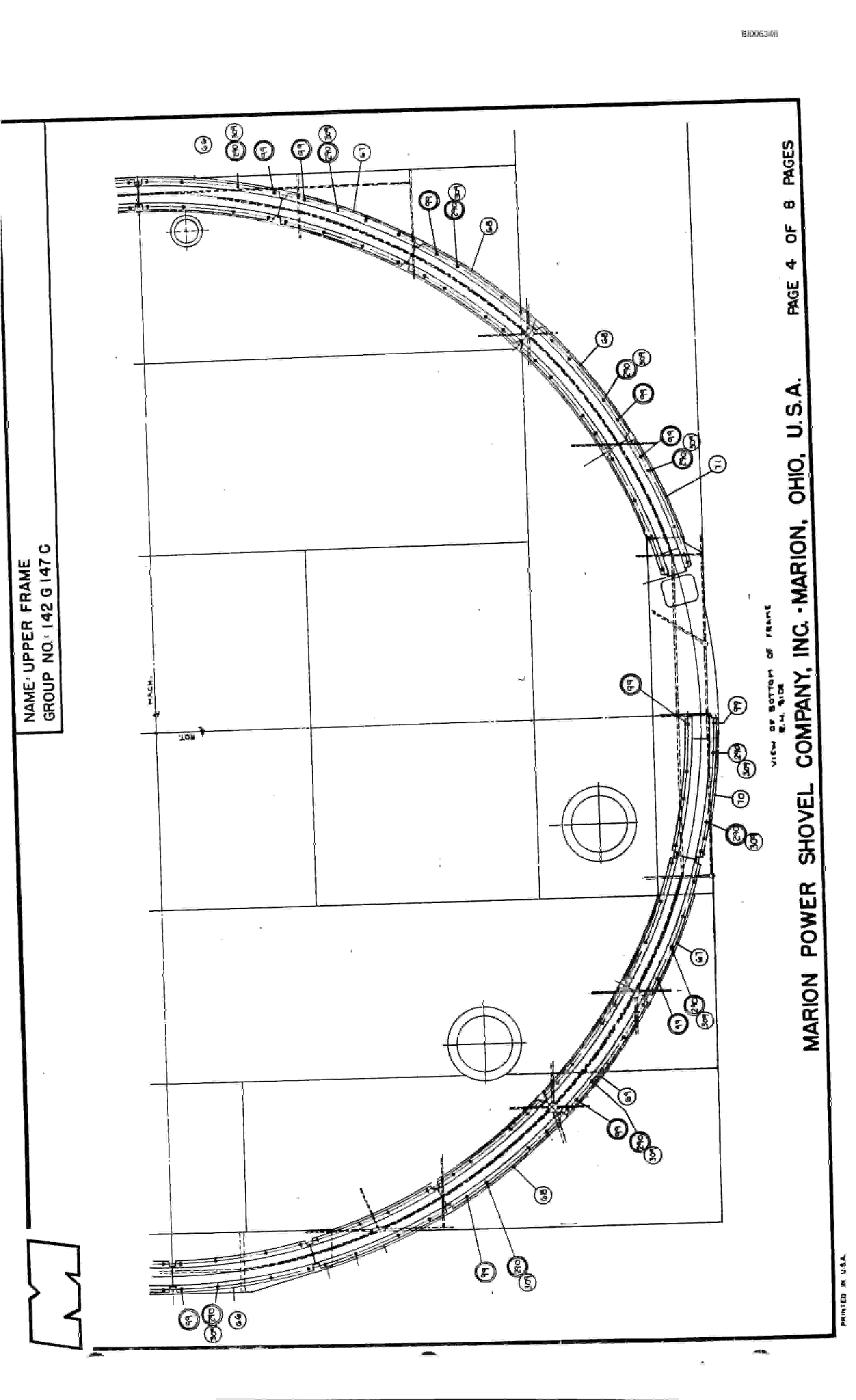 Bucyrus 8050 Walking Dragline Parts Catalog BI006346-3
