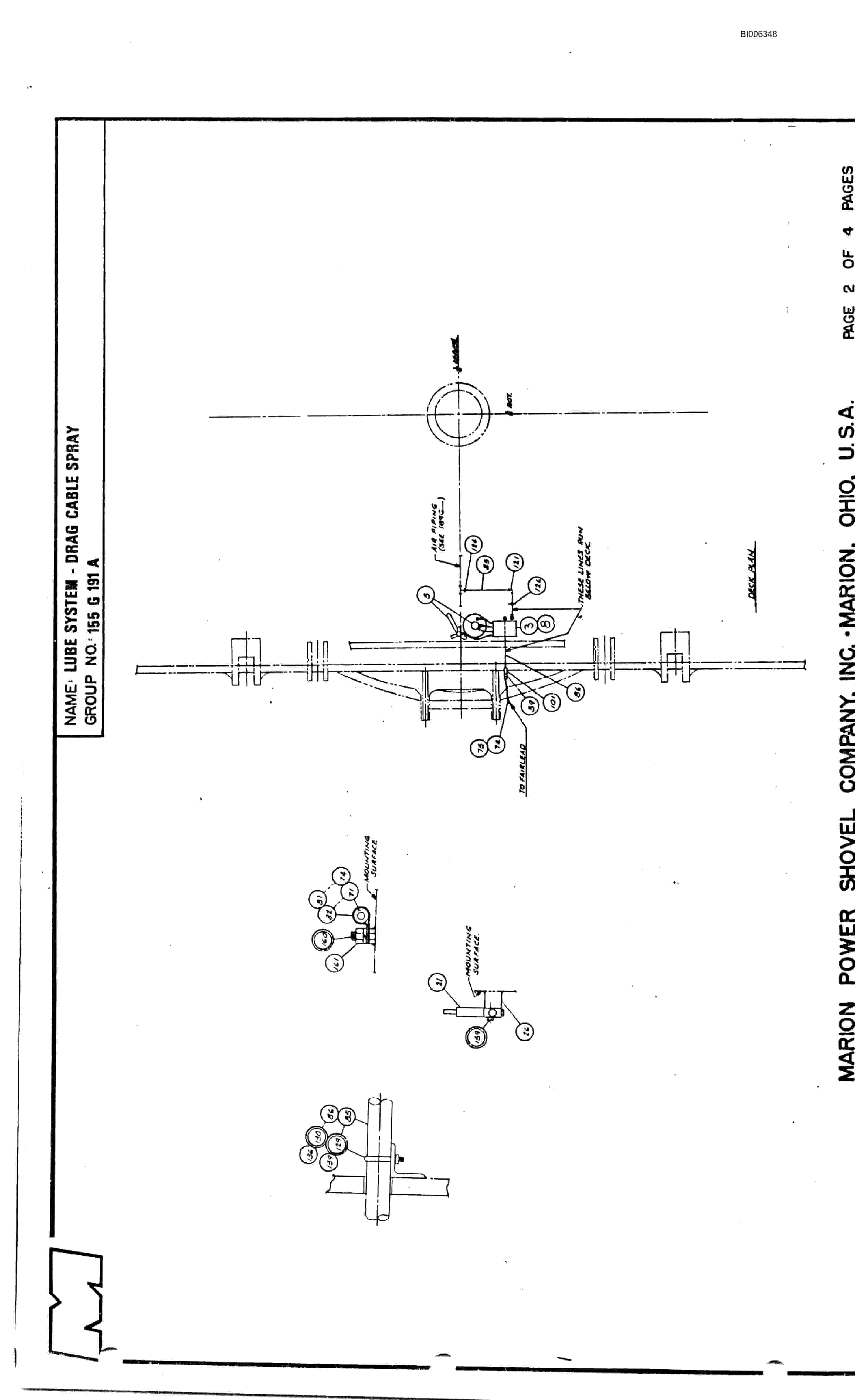 Bucyrus 8050 Walking Dragline Parts Catalog BI006348-2