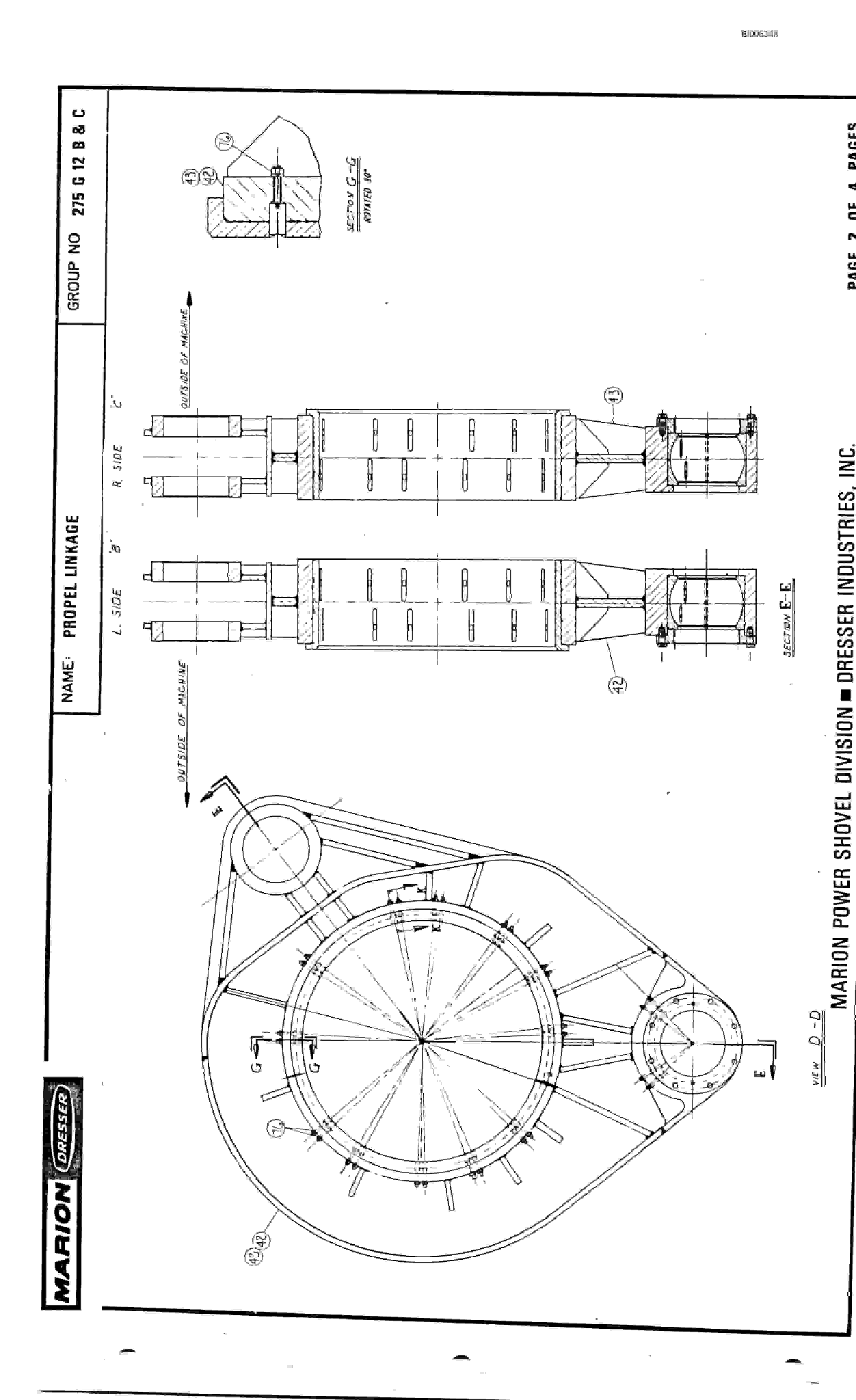 Bucyrus 8050 Walking Dragline Parts Catalog BI006348-5