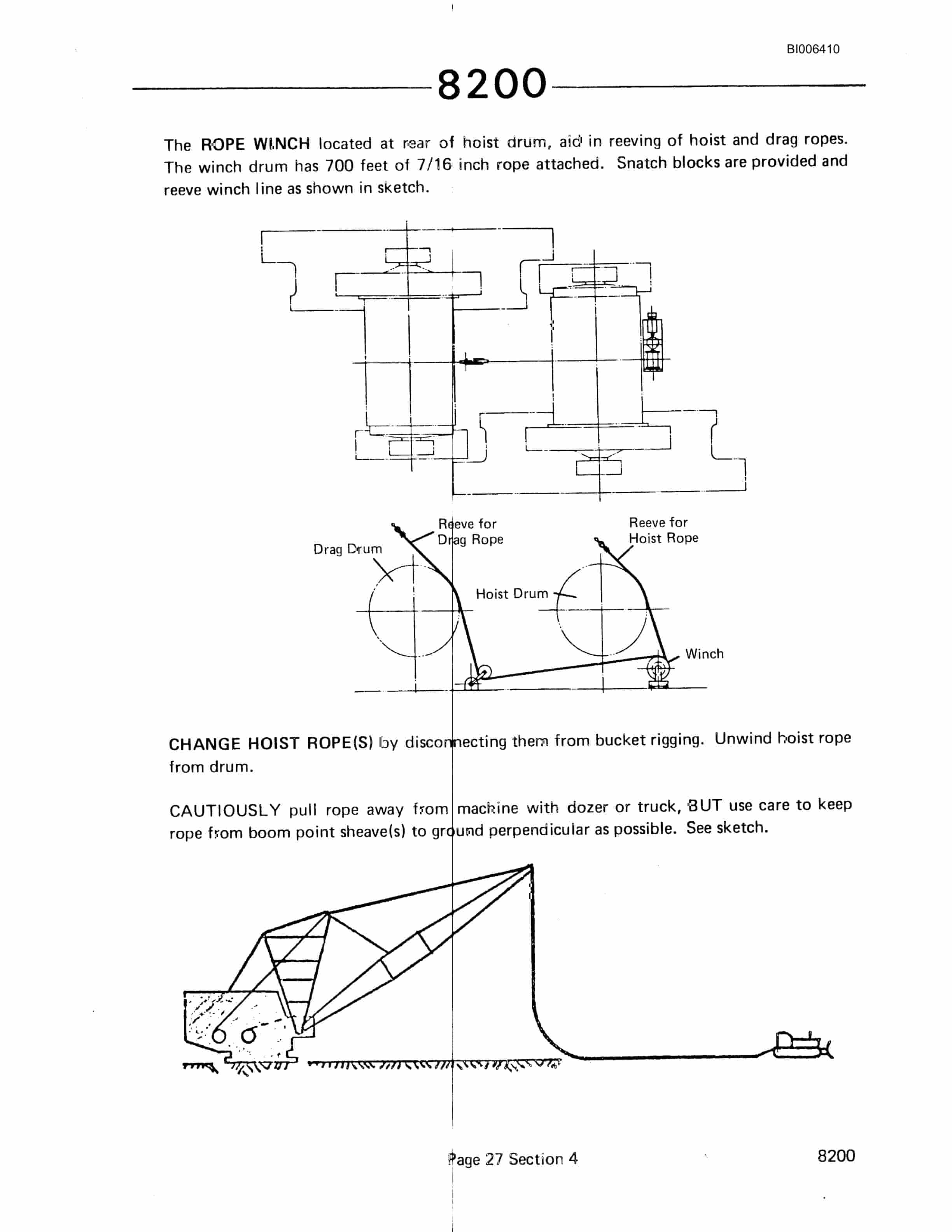 Bucyrus 8200 Dragline Technical Manual BI006410-4