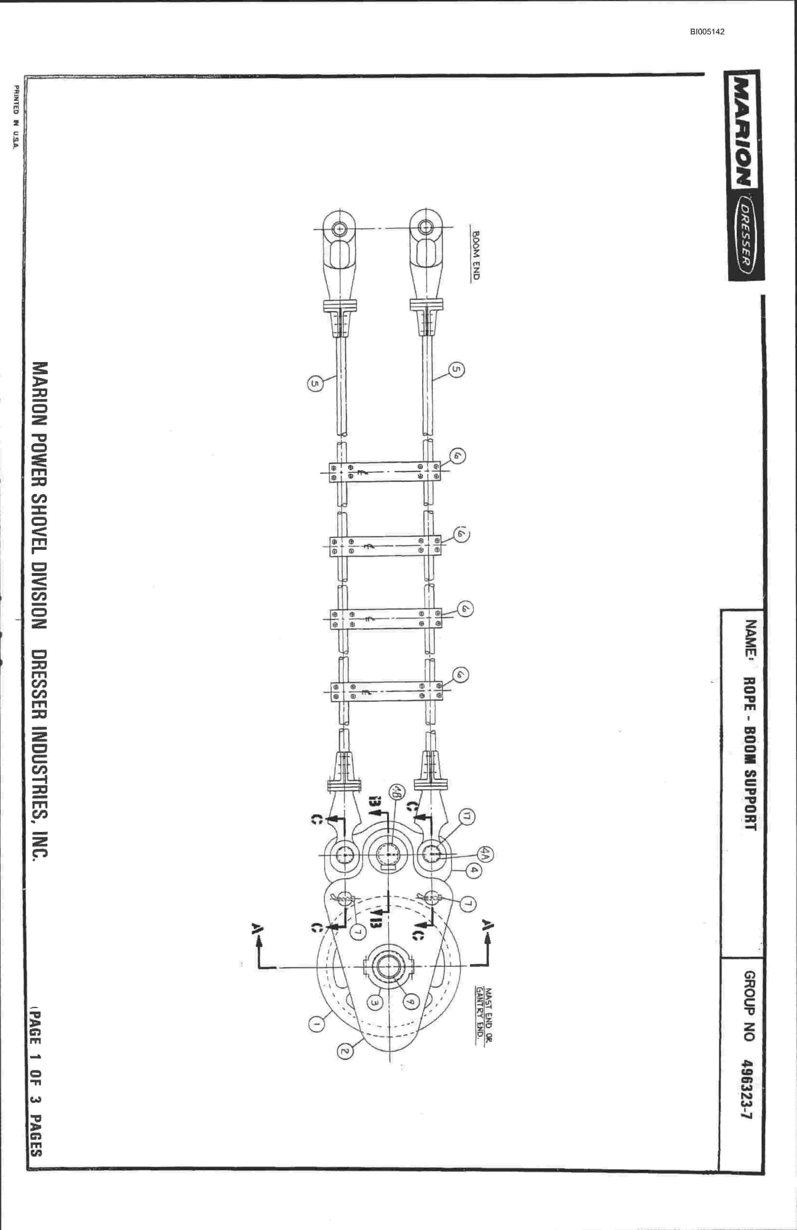 Bucyrus 8200 Parts Catalog BI005142-2