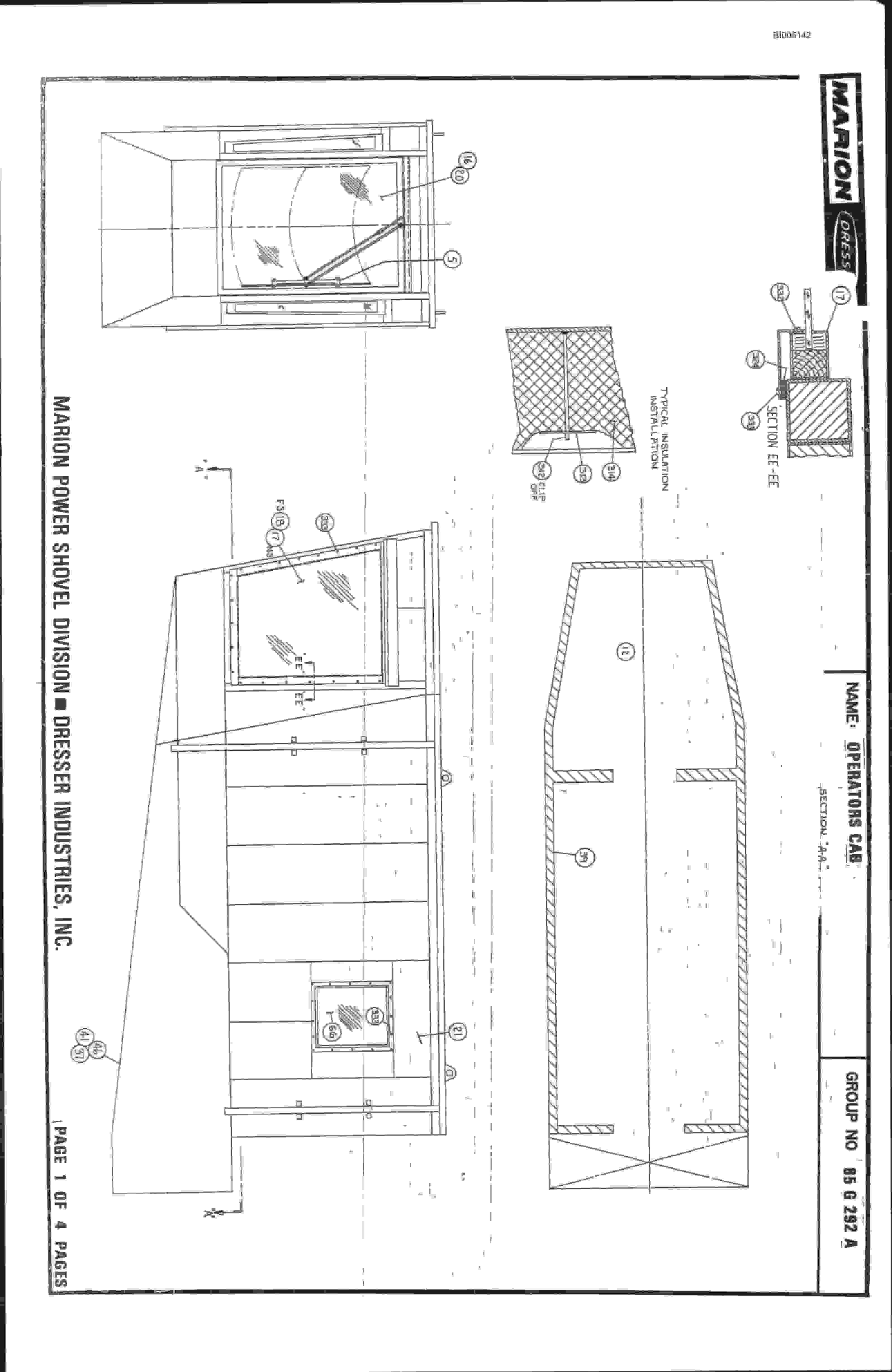 Bucyrus 8200 Parts Catalog BI005142-3