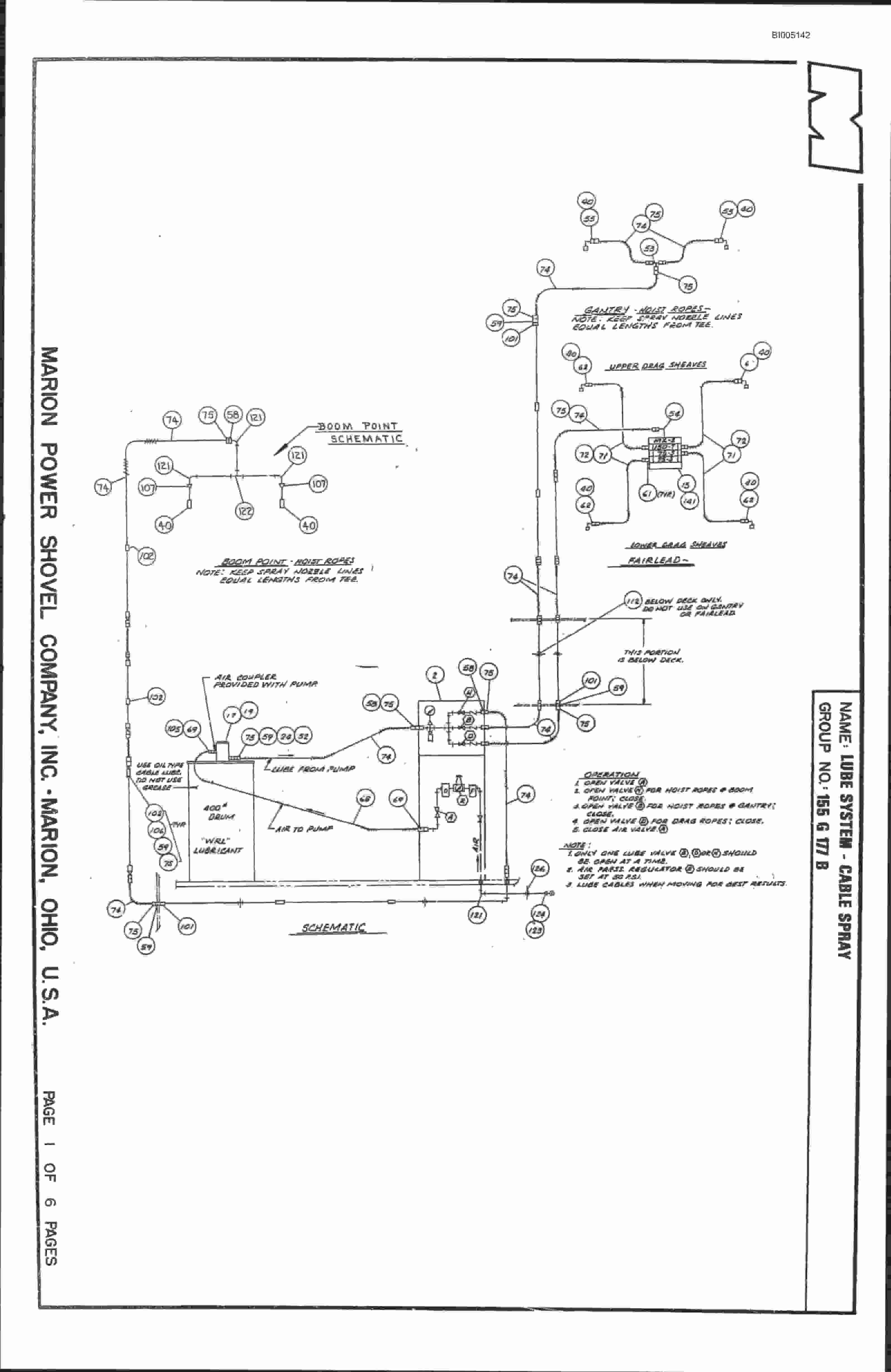 Bucyrus 8200 Parts Catalog BI005142-5
