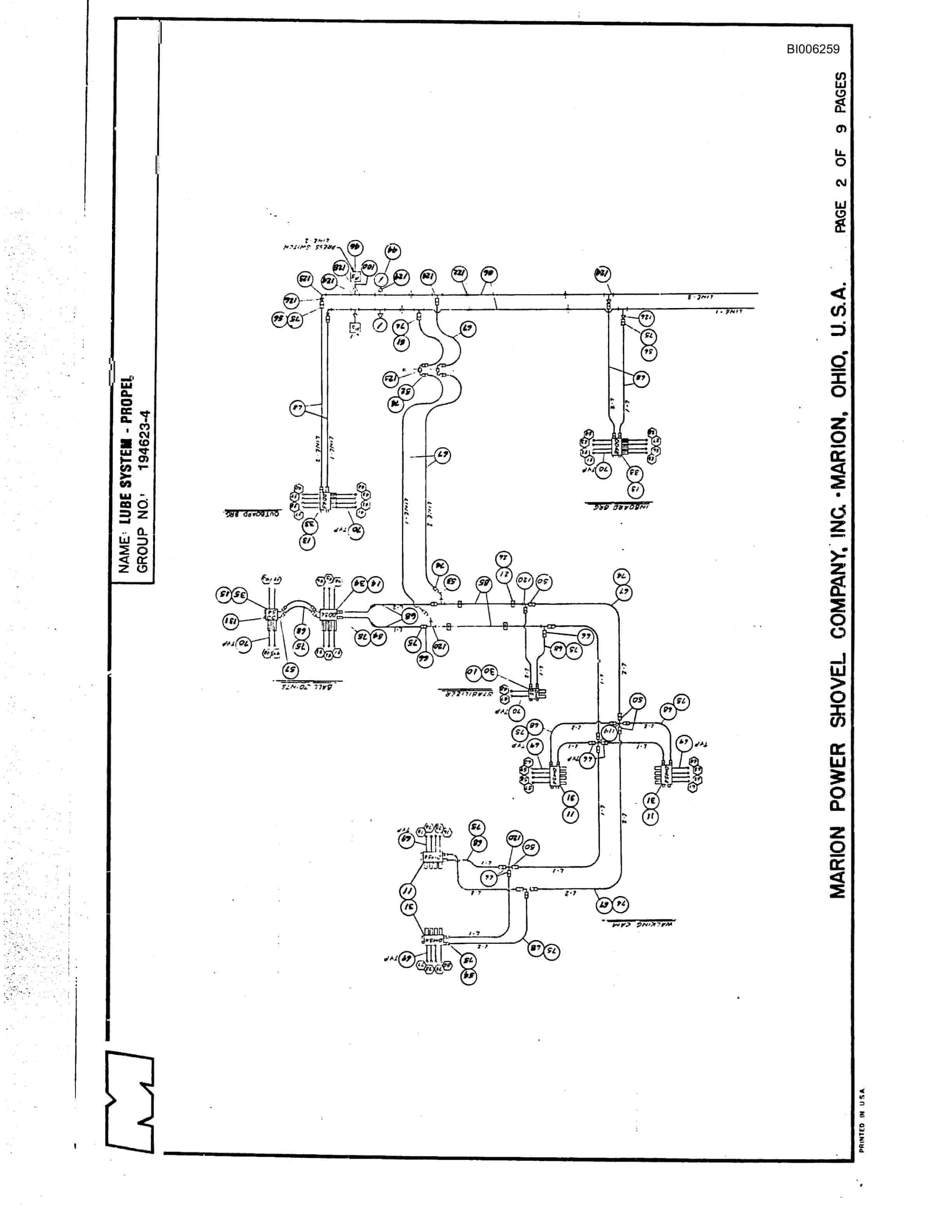 Bucyrus 8200 Parts Catalog BI006259-4