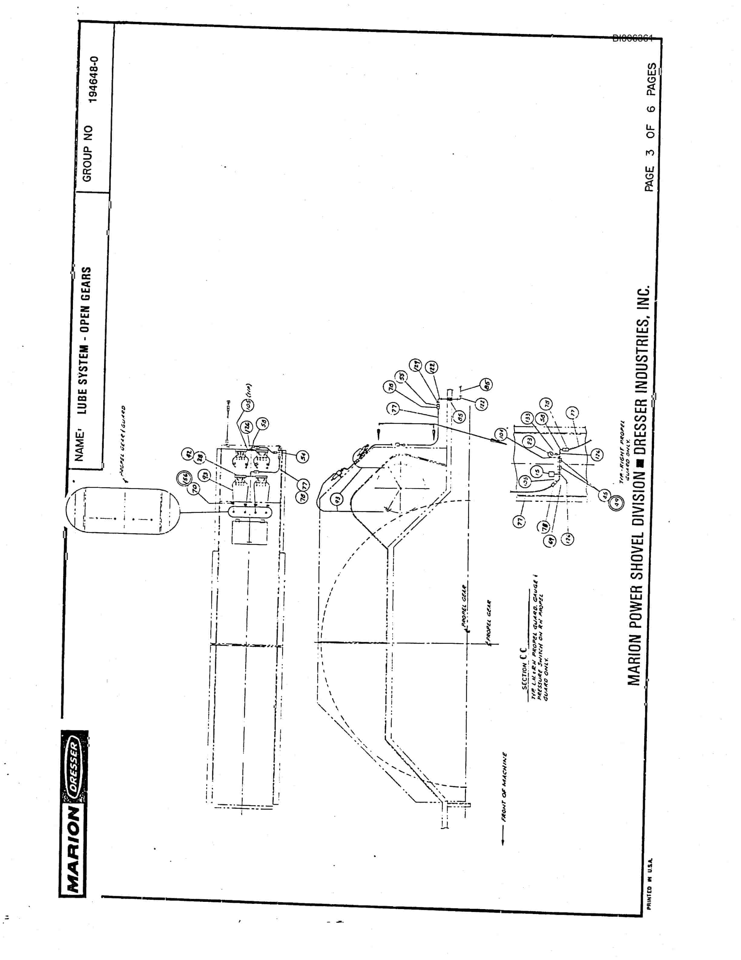 Bucyrus 8200 Parts Catalog BI006361-3