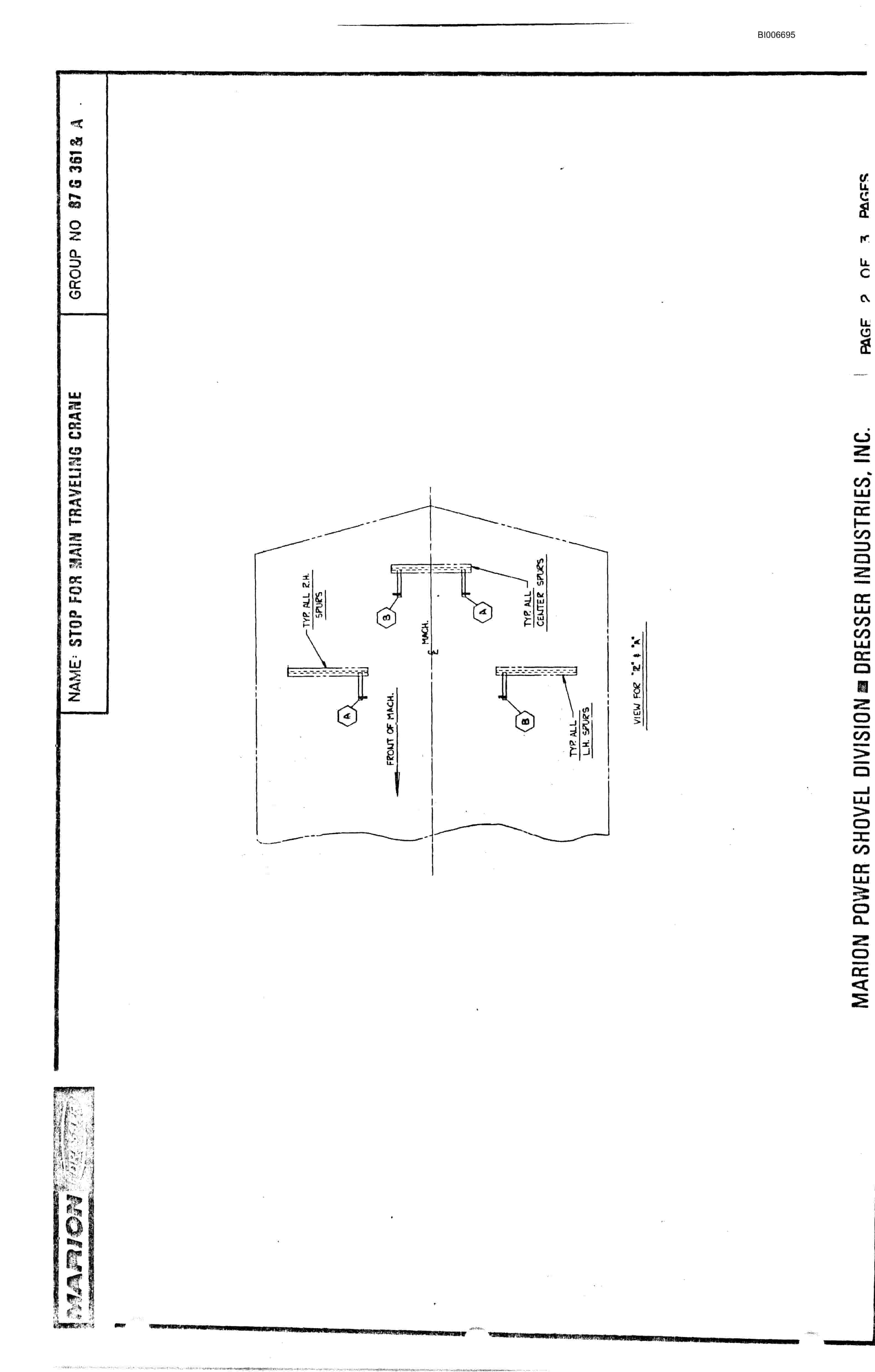 Bucyrus 8200 Parts Catalog BI006695-2