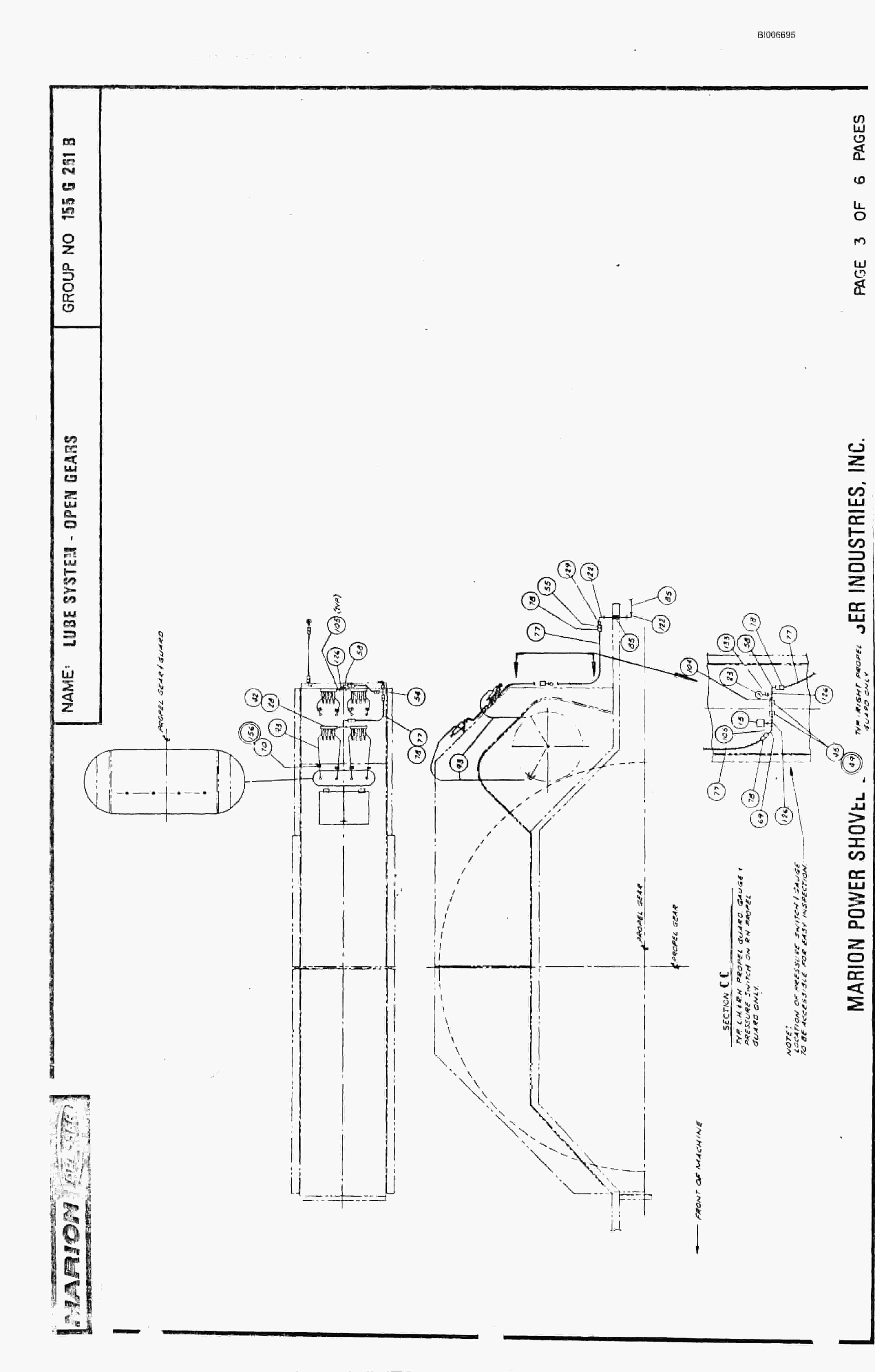 Bucyrus 8200 Parts Catalog BI006695-3