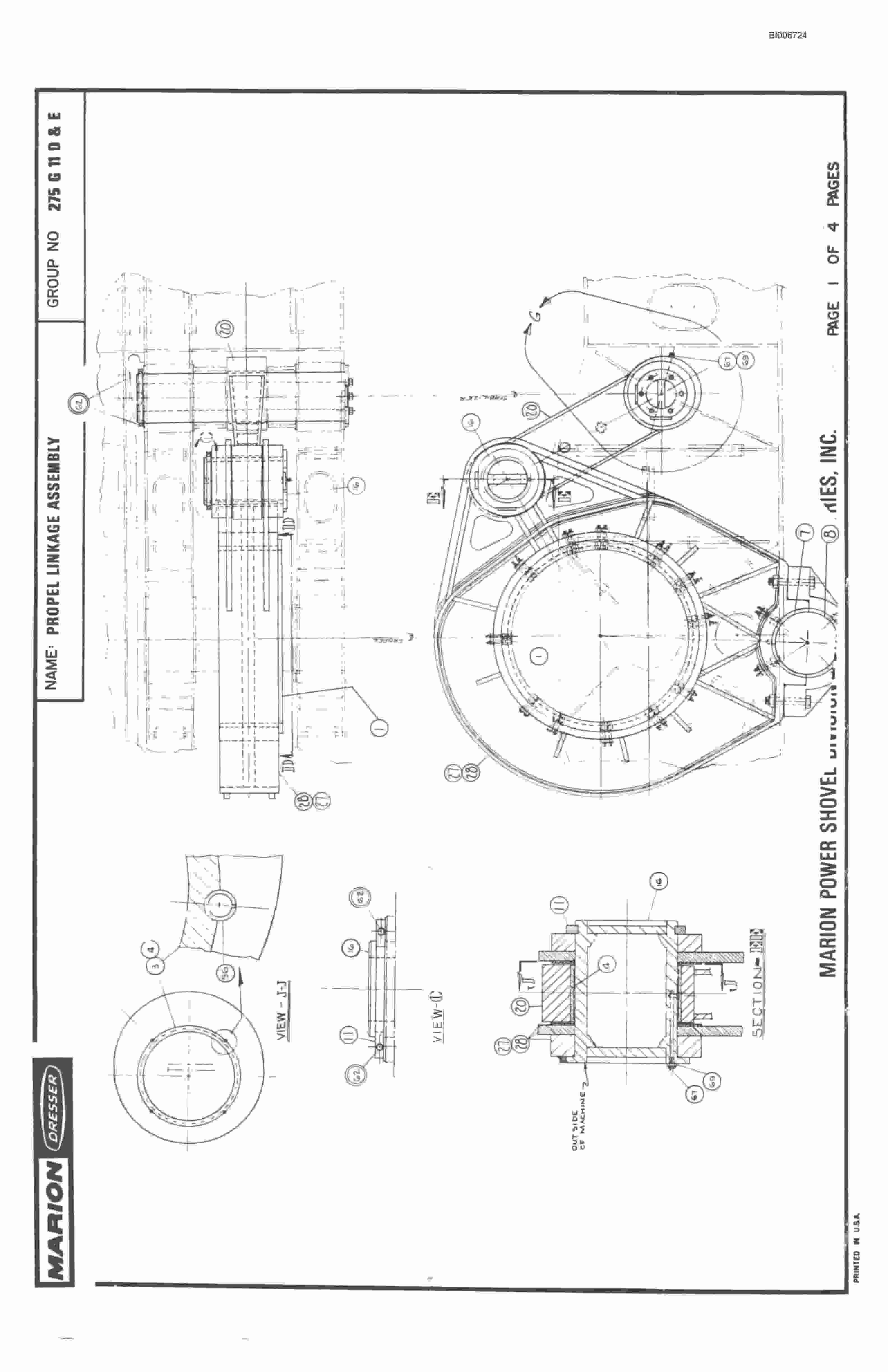 Bucyrus 8200 Parts Catalog BI006724-5