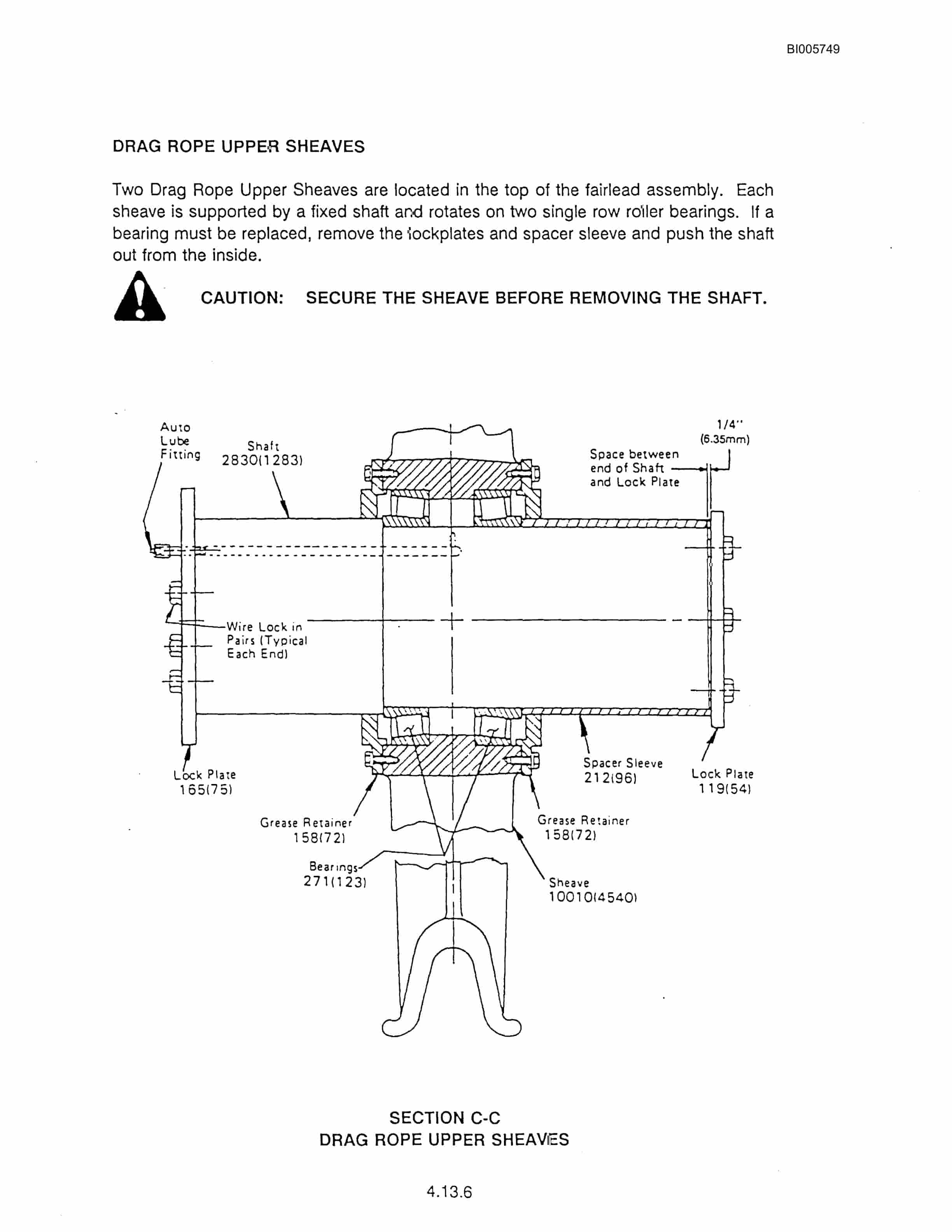 Bucyrus 8200 Walking Dragline Technical Manual BI005749-2