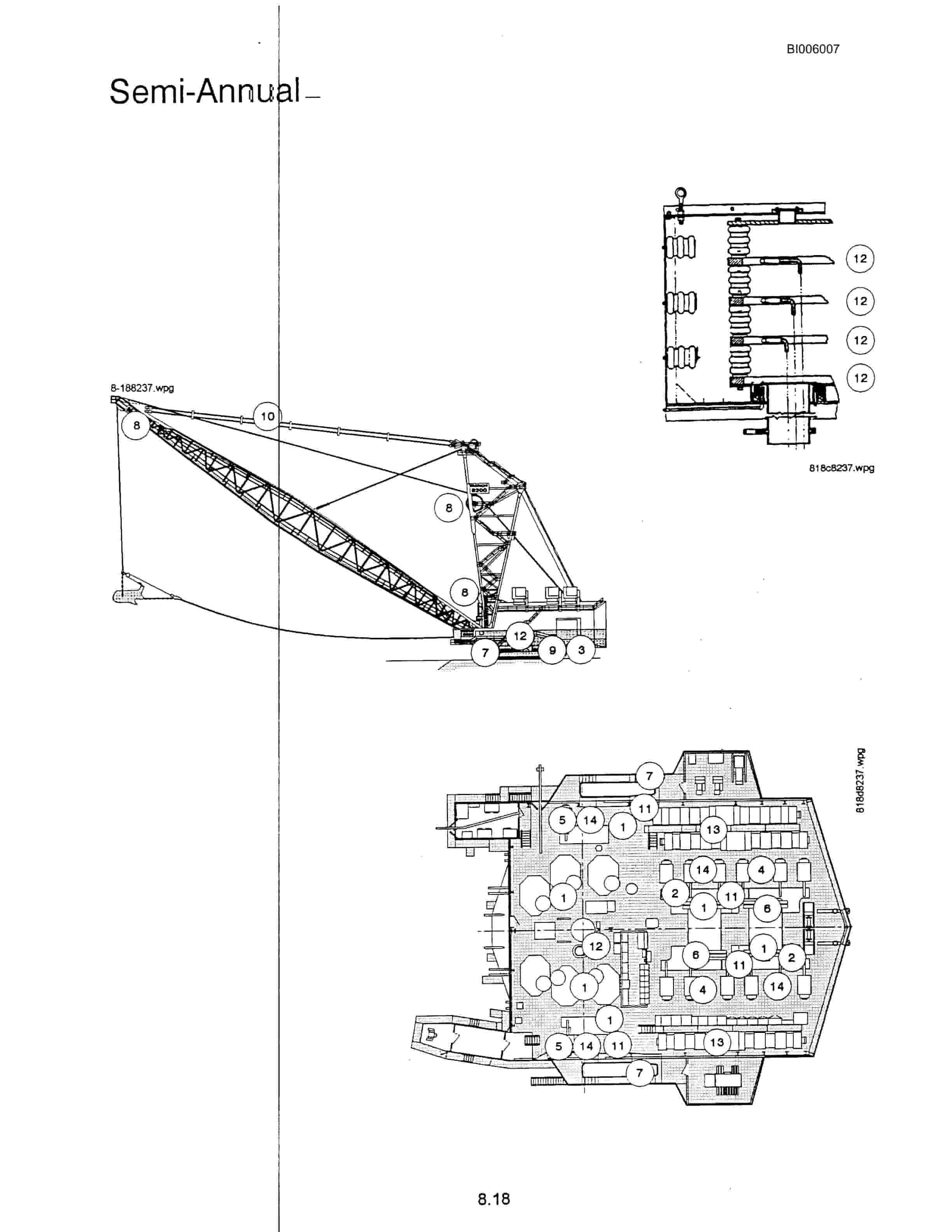 Bucyrus 8200 Walking Dragline Technical Manual BI006007-2