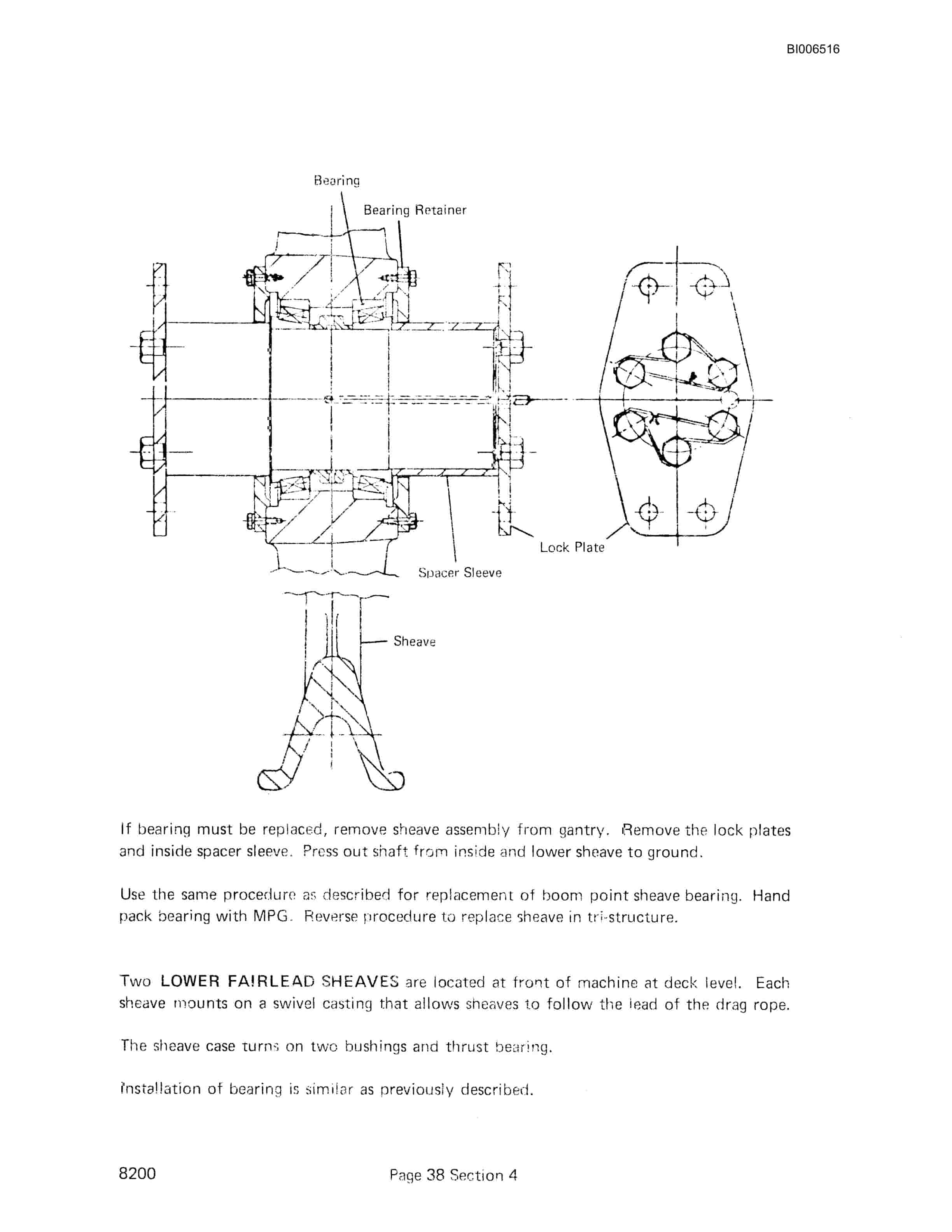 Bucyrus 8200 Walking Dragline Technical Manual BI006516-5