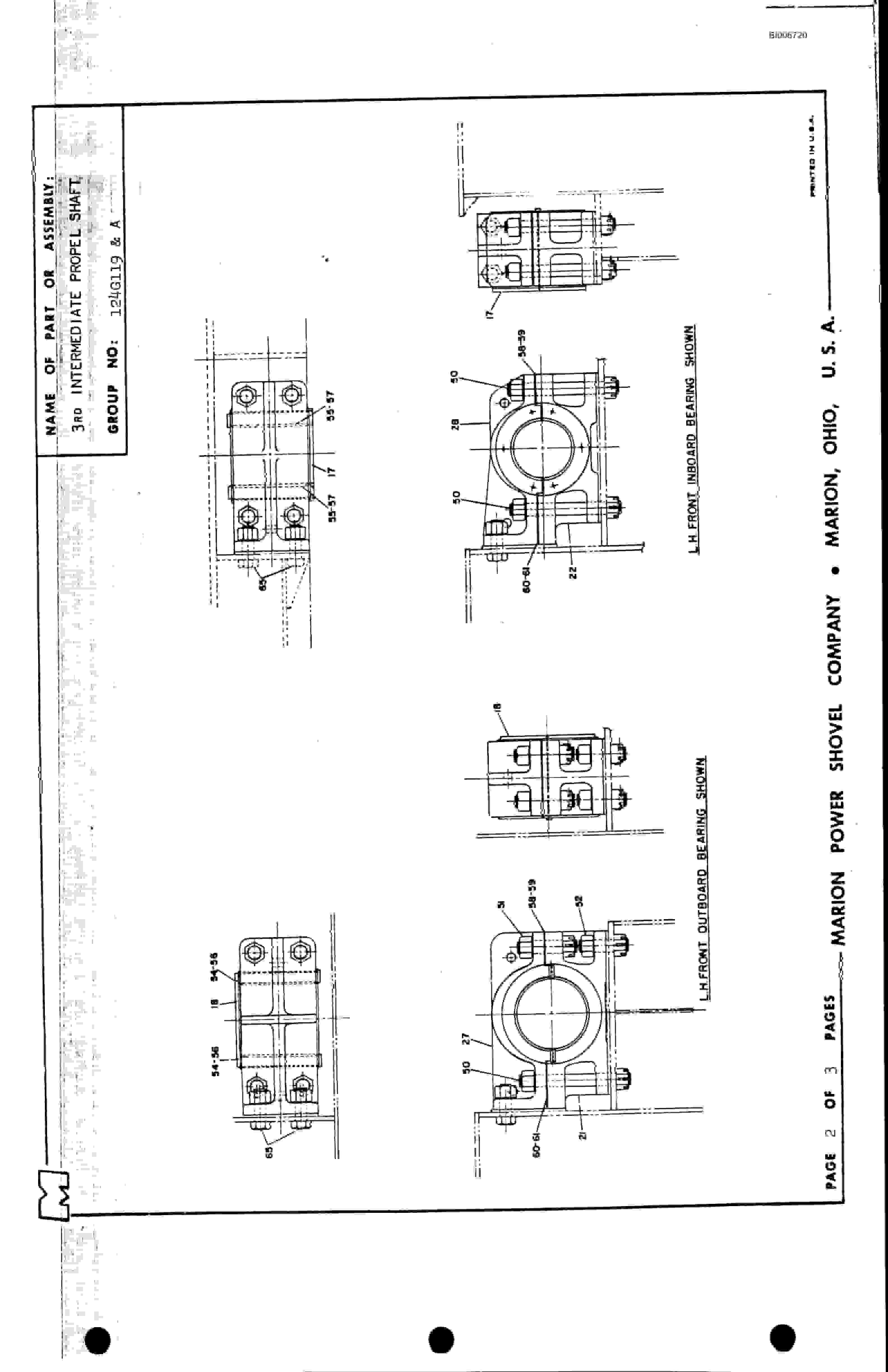 Bucyrus 8700 Parts Catalog BI006720-2