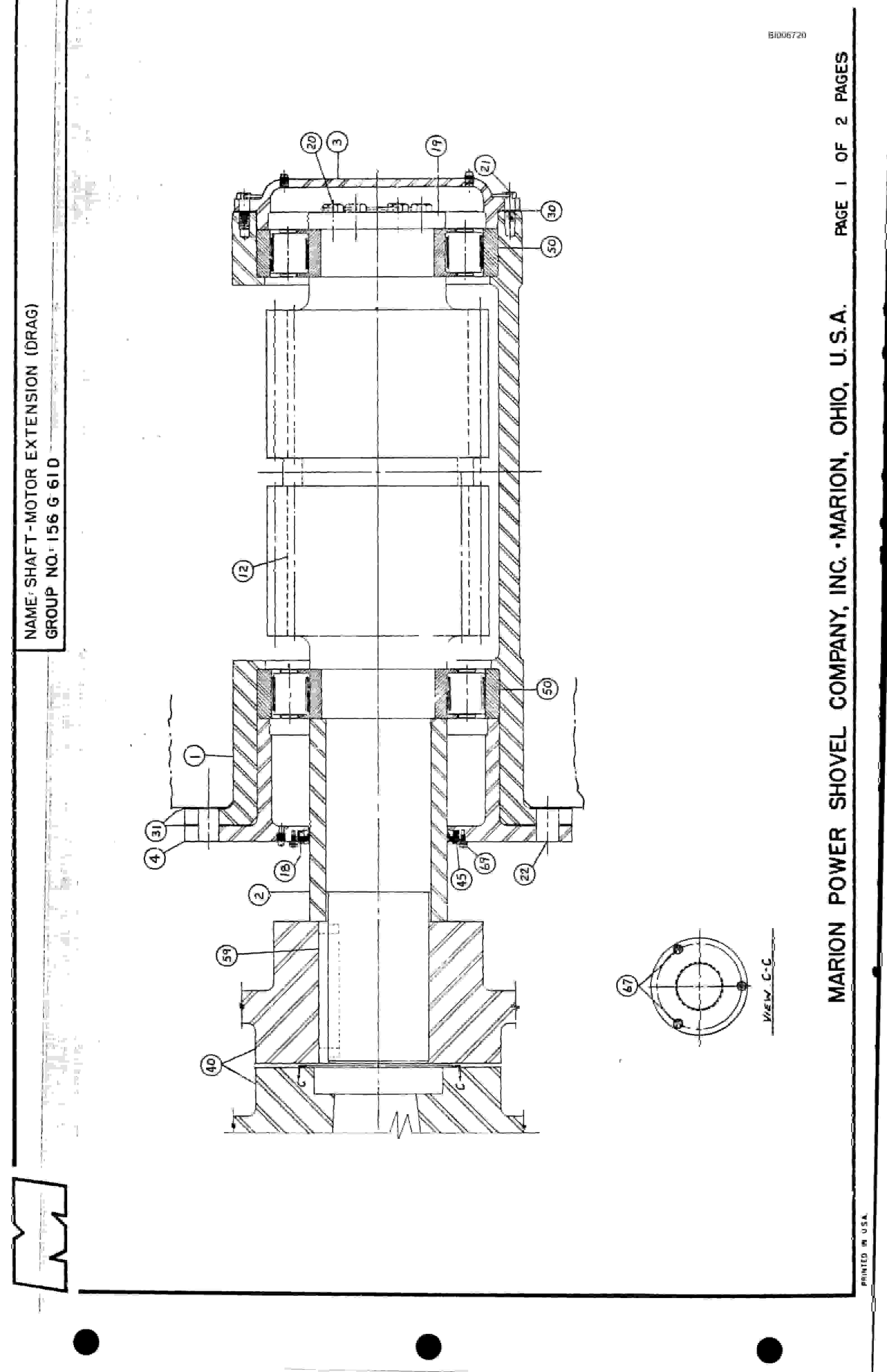 Bucyrus 8700 Parts Catalog BI006720-3