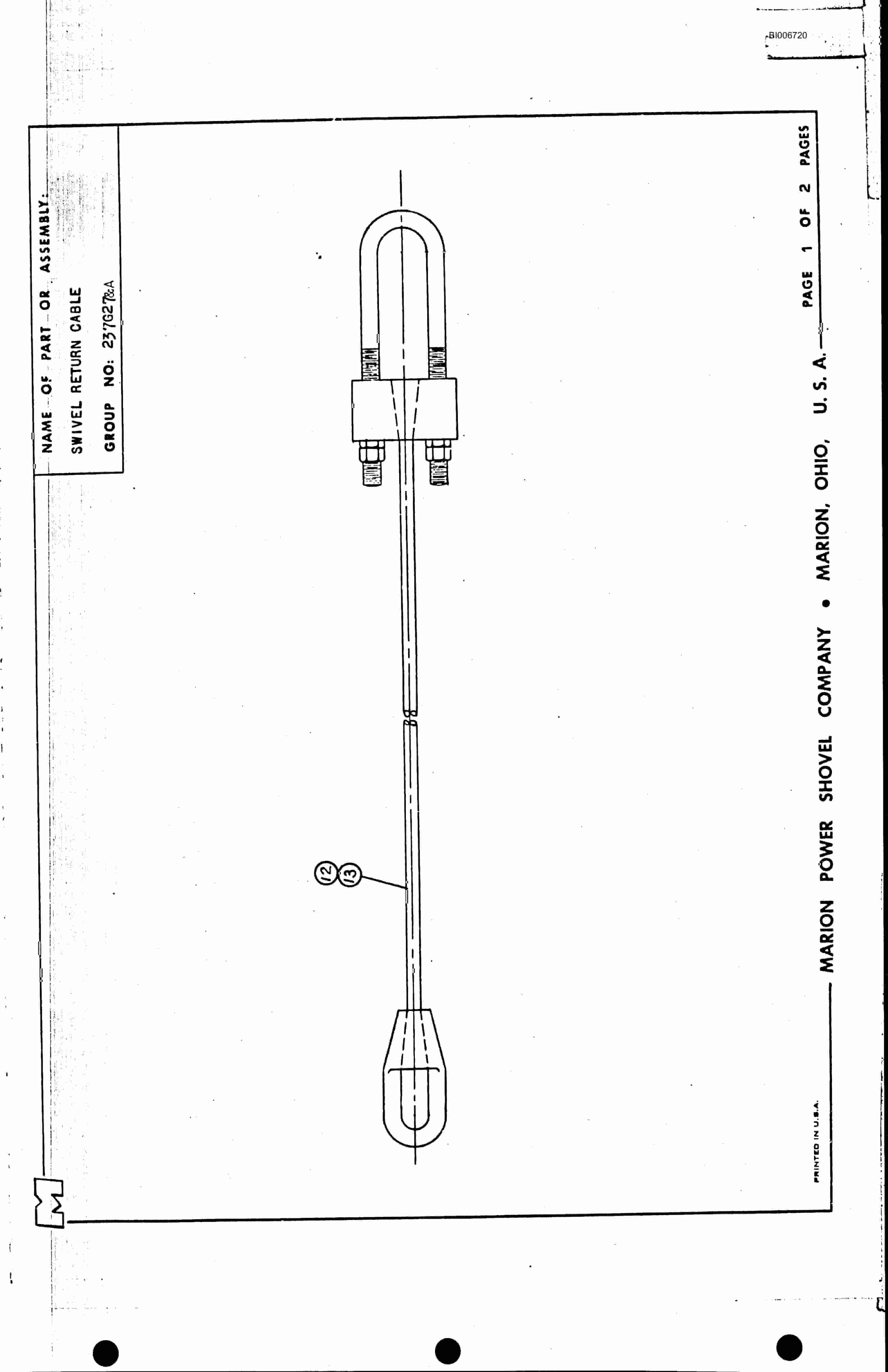 Bucyrus 8700 Parts Catalog BI006720-5