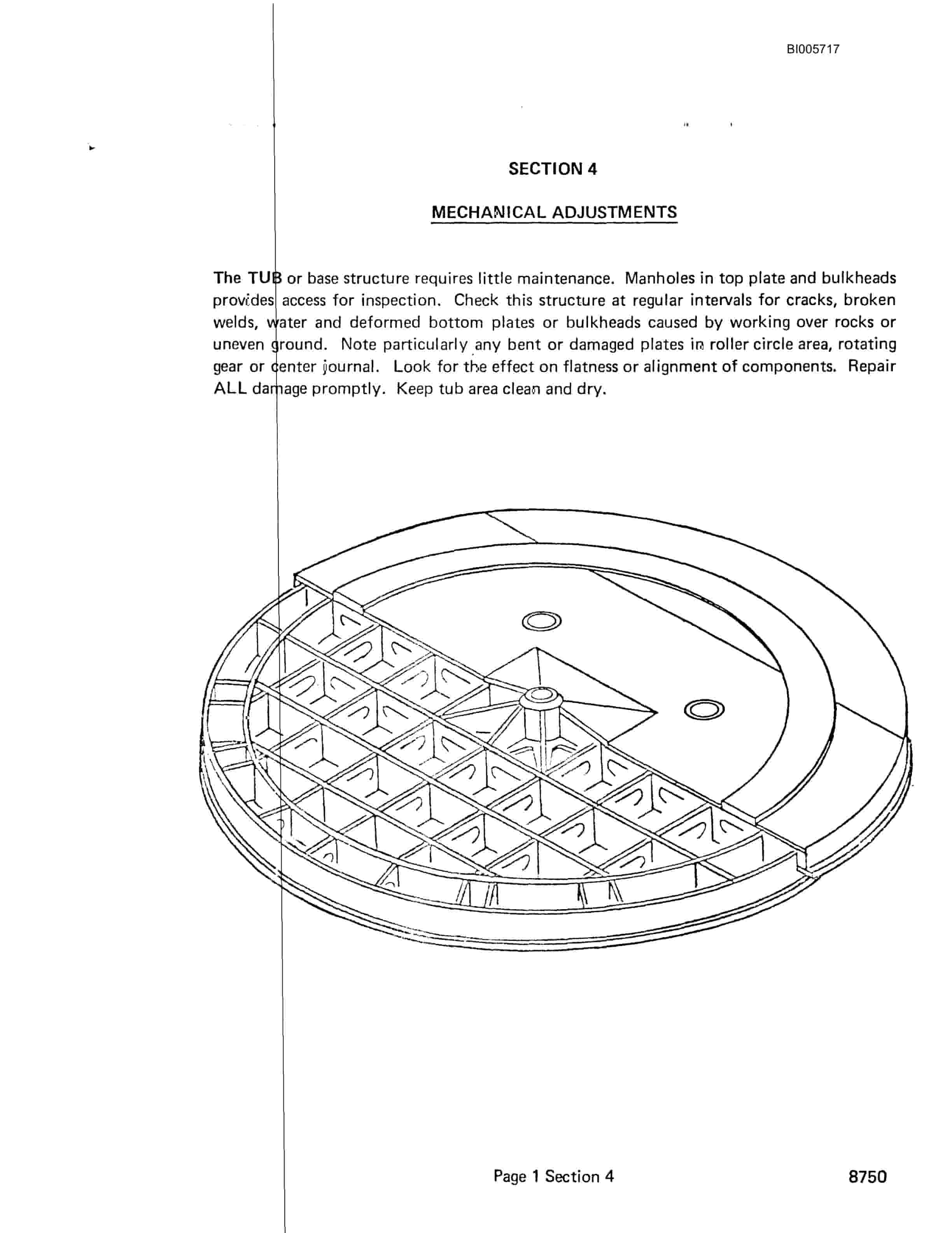 Bucyrus 8750 Dragline Technical Manual BI005717-3