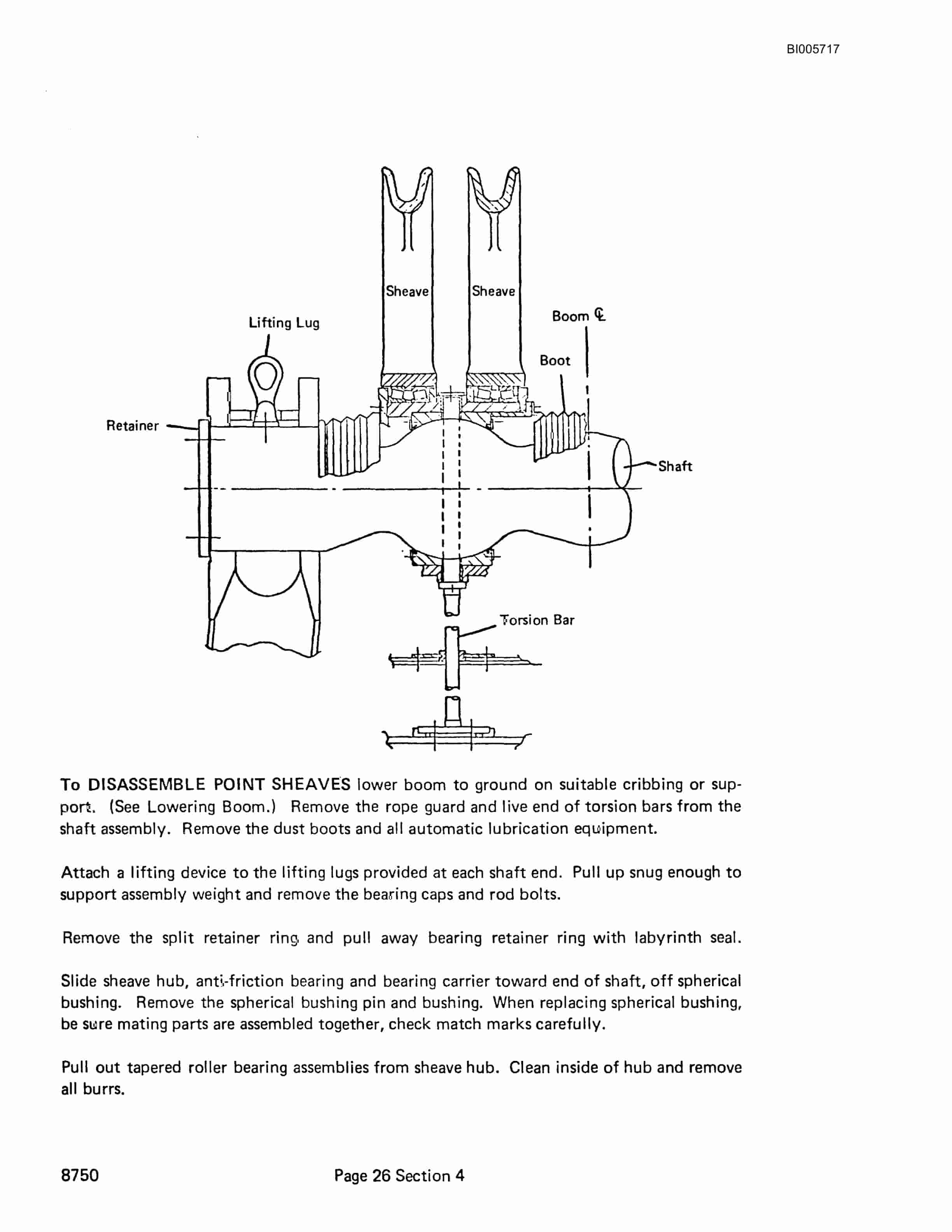 Bucyrus 8750 Dragline Technical Manual BI005717-5