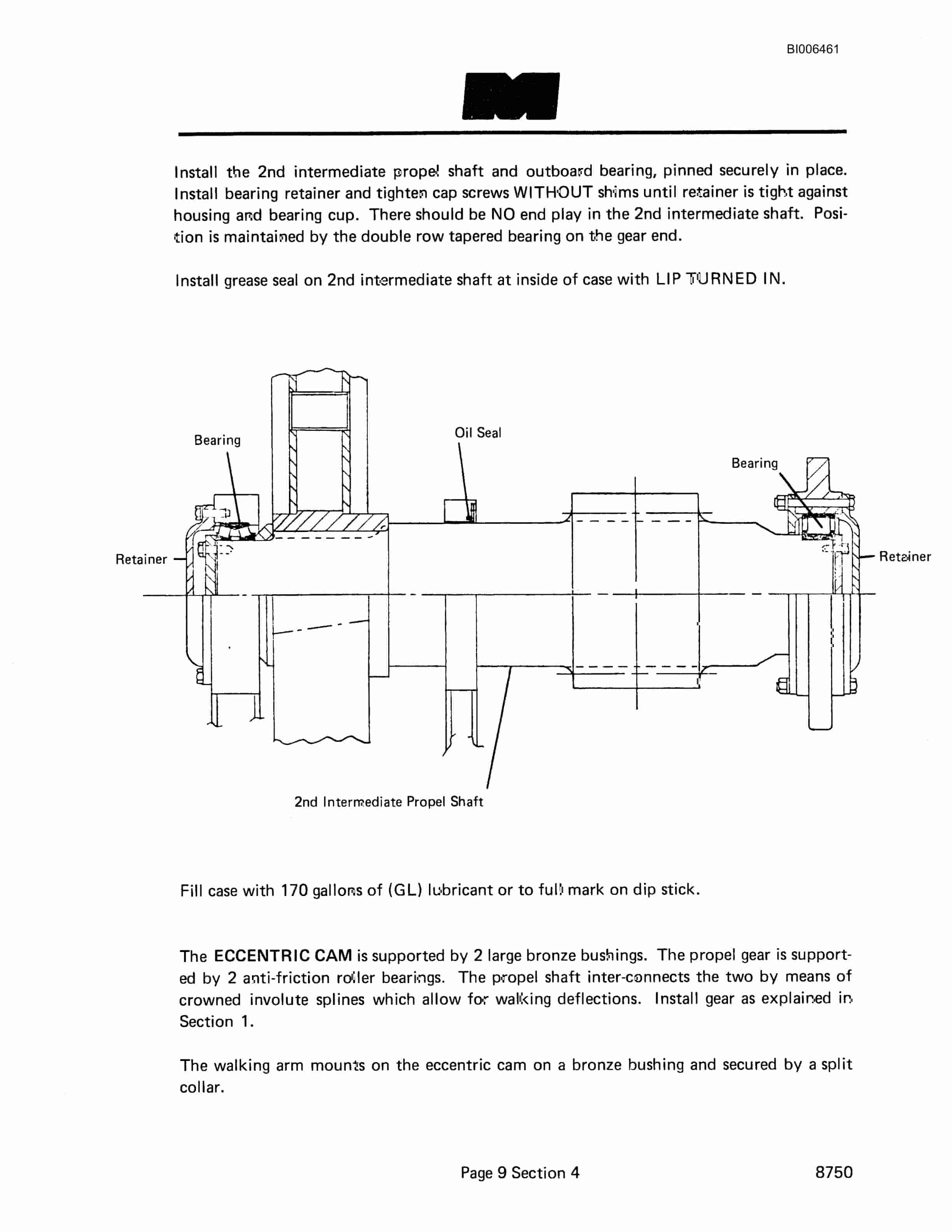 Bucyrus 8750 Dragline Technical Manual BI006461-3