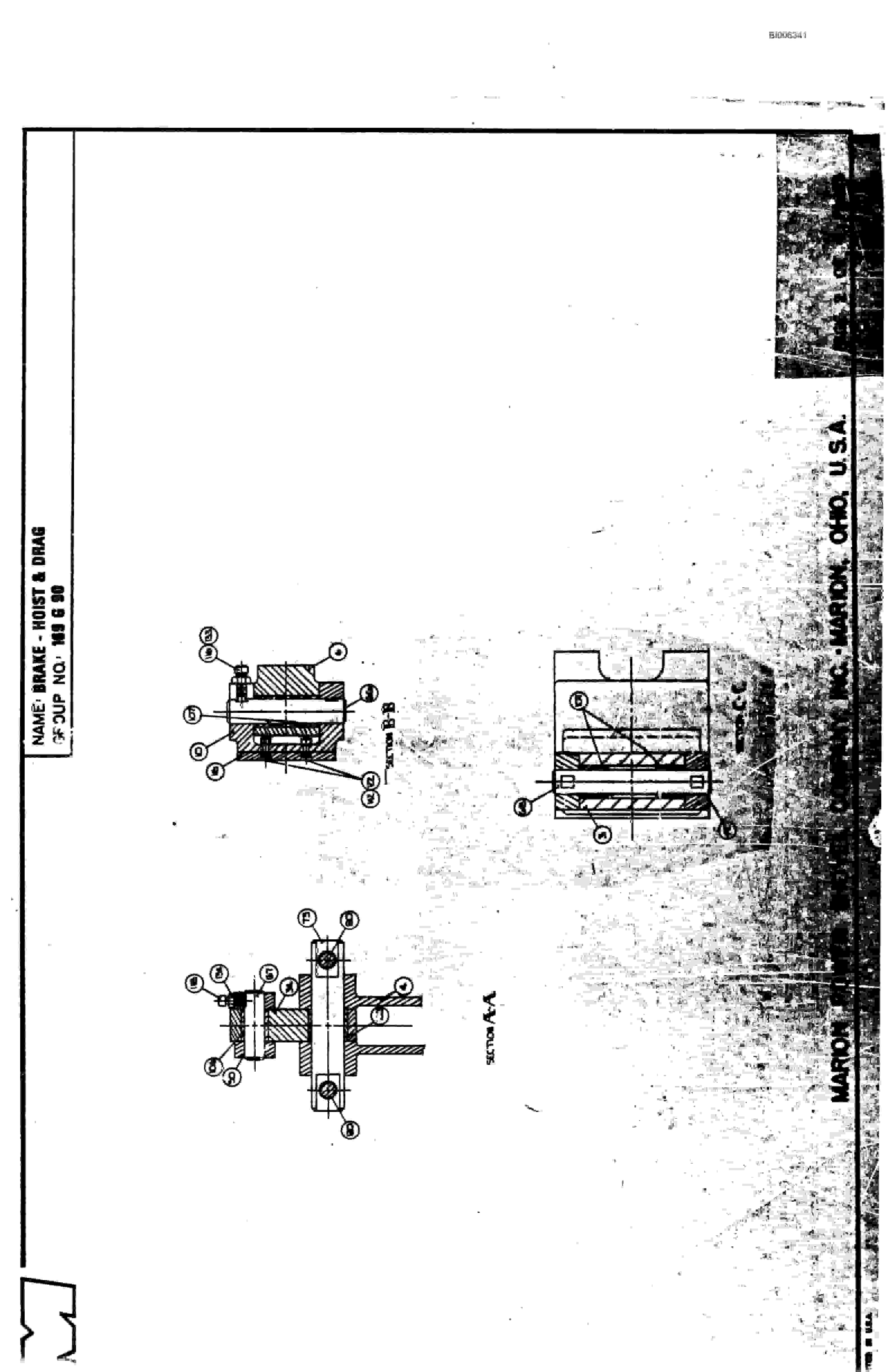 Bucyrus 8750 Walking Dragline Parts Catalog BI006341-3