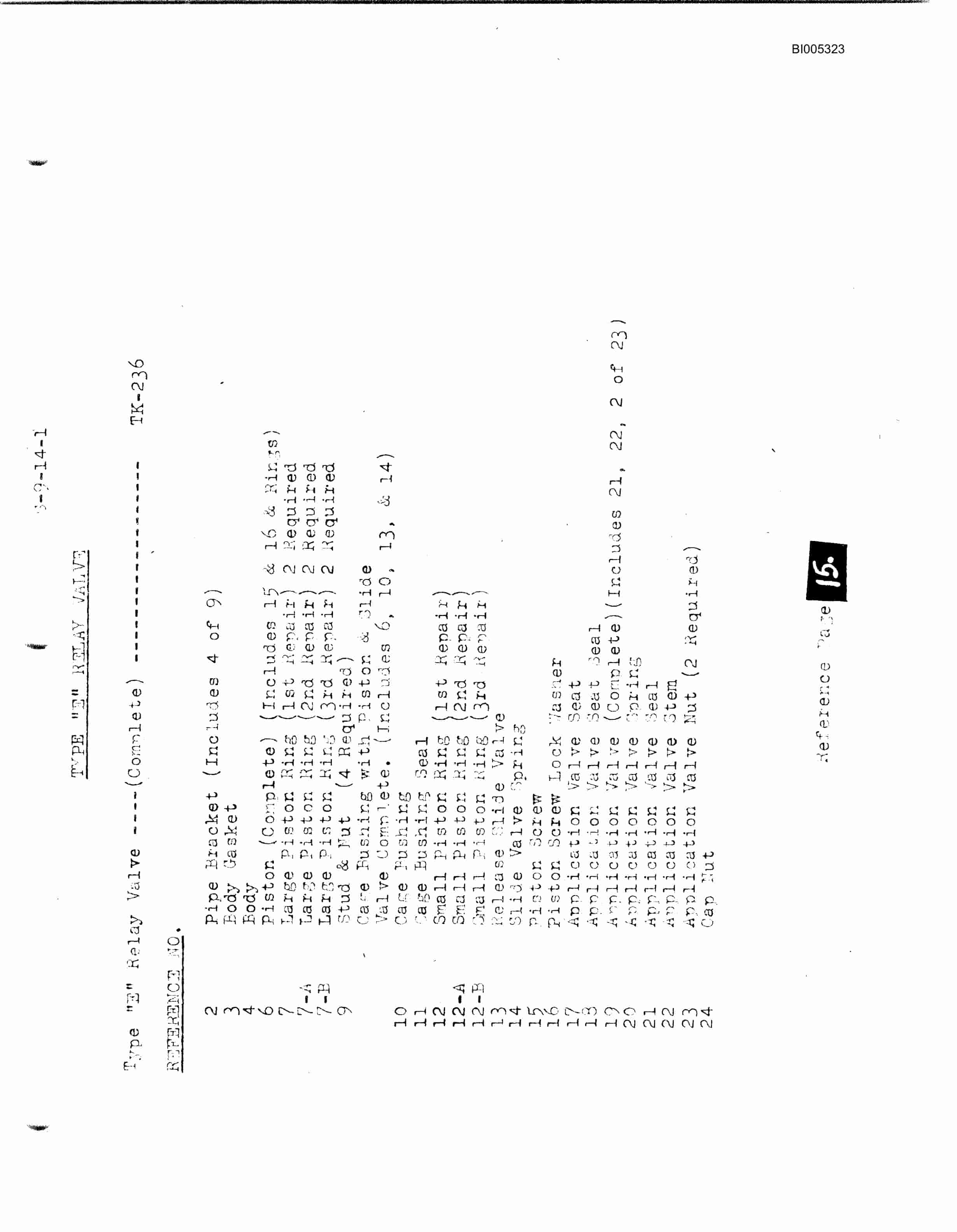 Bucyrus 9W Bank Grader Machine Electric Parts Catalog BI005323-2