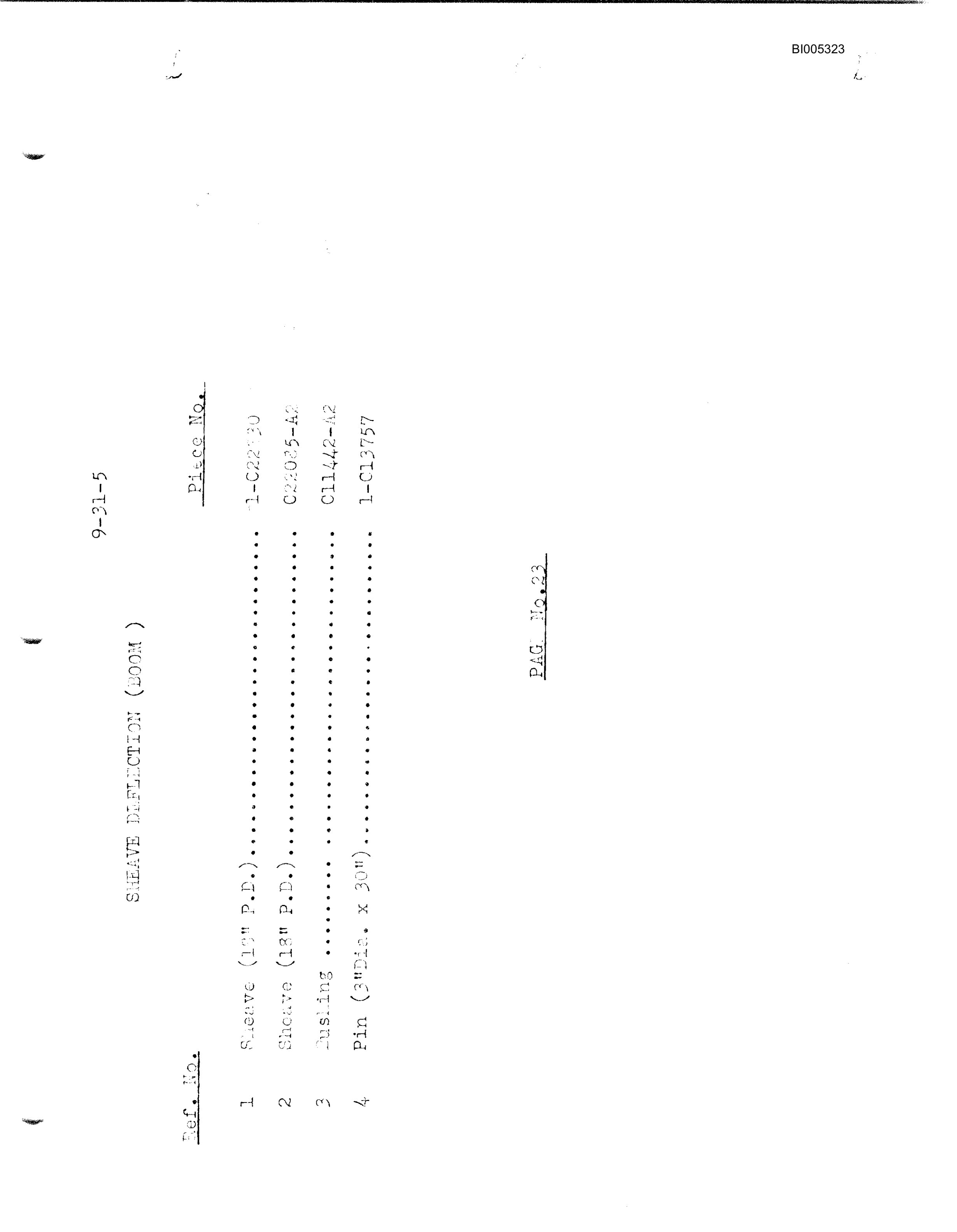 Bucyrus 9W Bank Grader Machine Electric Parts Catalog BI005323-5