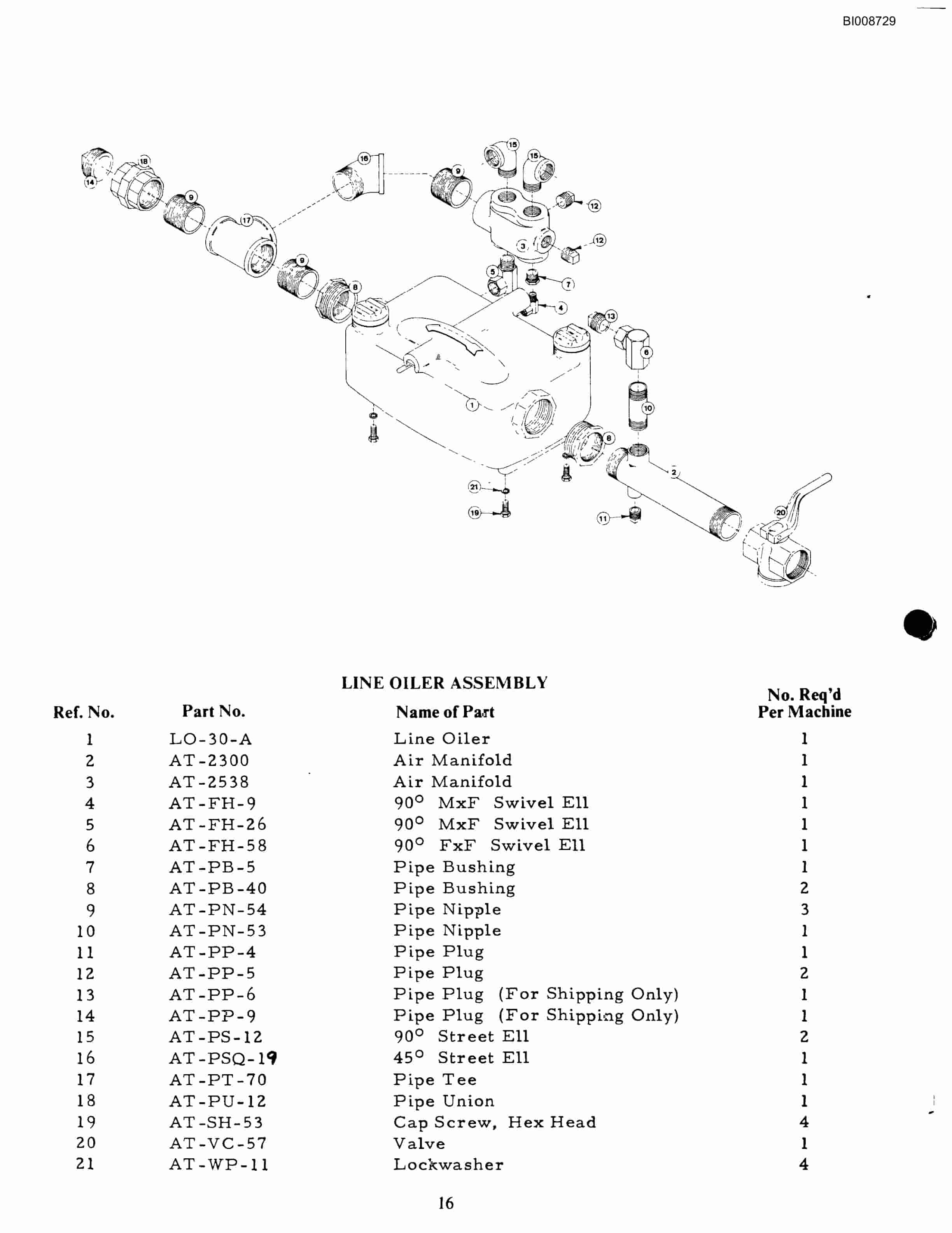 Bucyrus ATD-3100A Air Trac Drill Carrier Parts Catalog BI008729-5