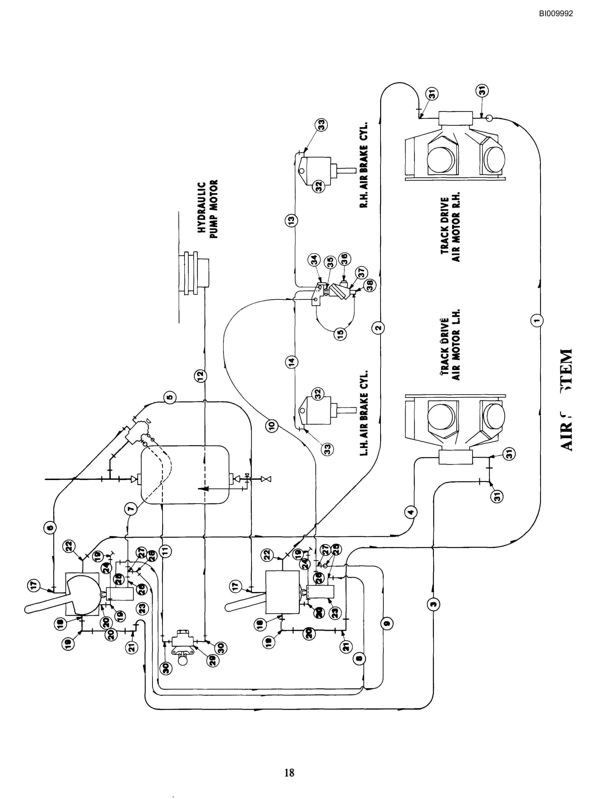 Bucyrus ATD3100A Air Trac Parts Catalog BI009992-4