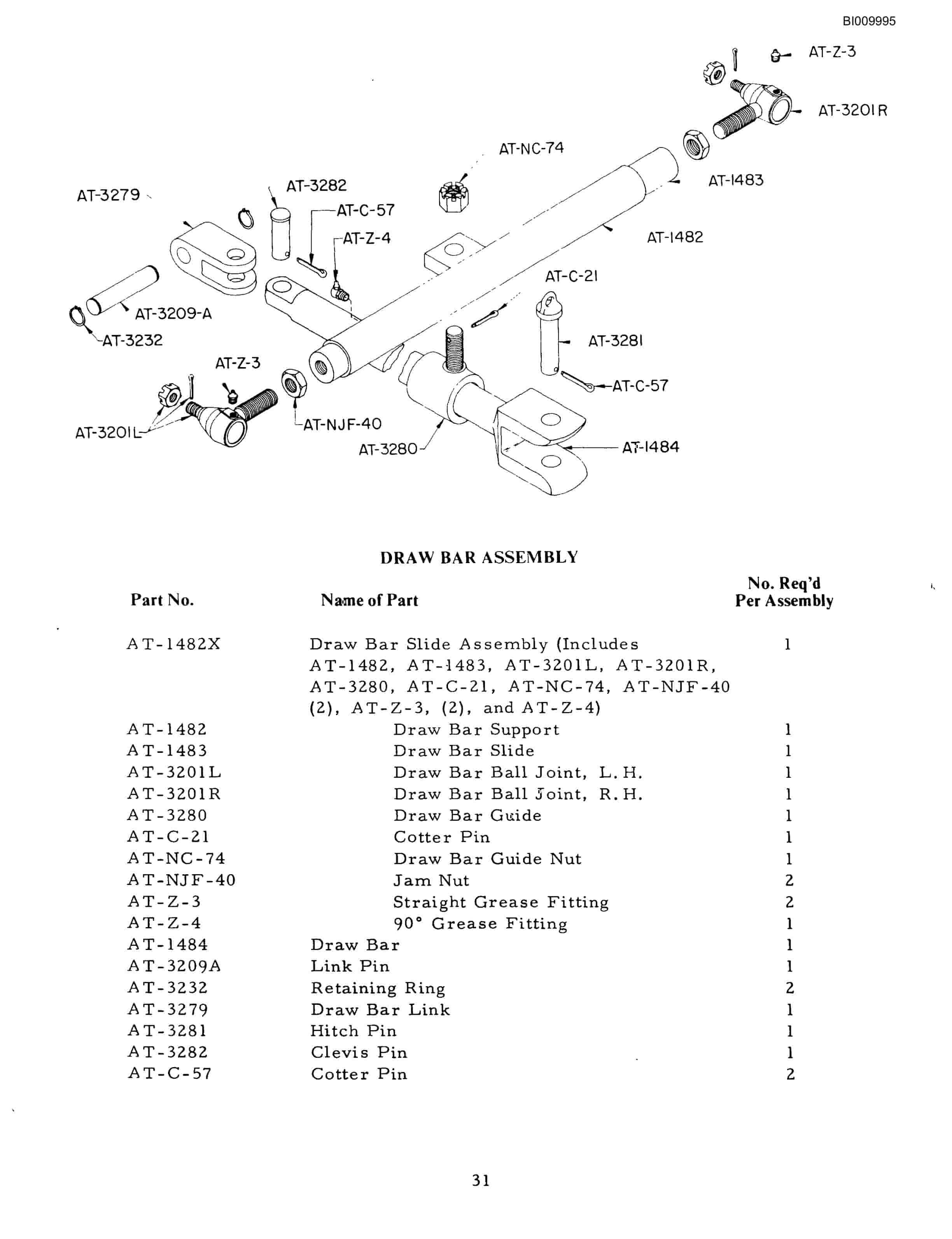 Bucyrus ATD3100A Air Trac Parts Catalog BI009995-2
