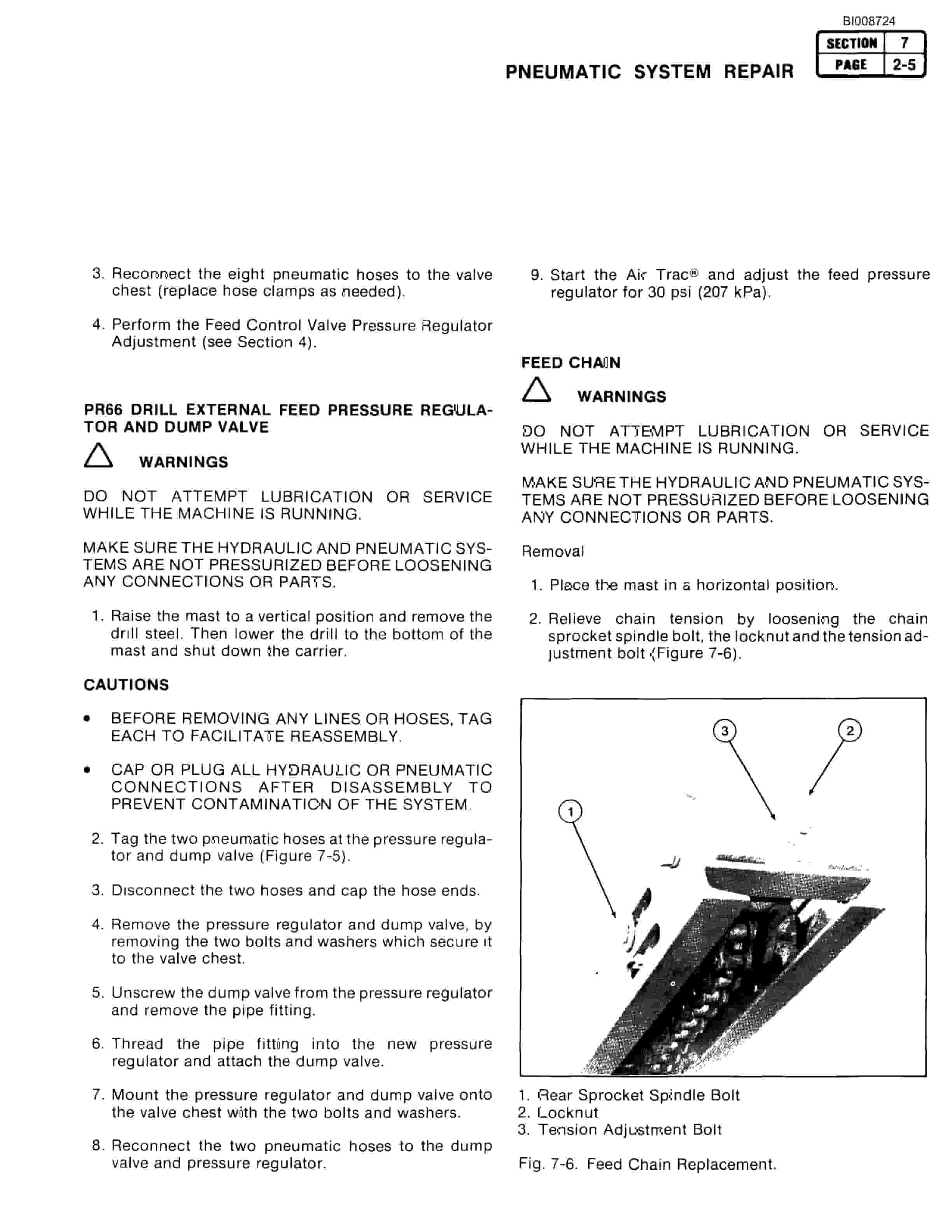 Bucyrus ATD3100A Air Trac Technical Manual BI008724-4