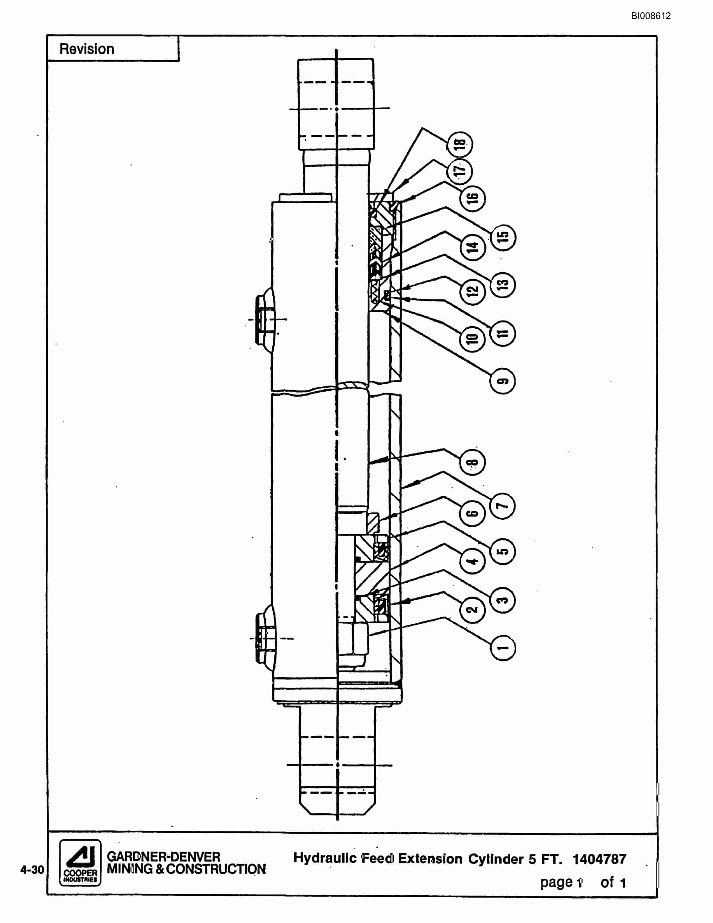 Bucyrus ATD3100B Air Trac Parts Catalog BI008612-5