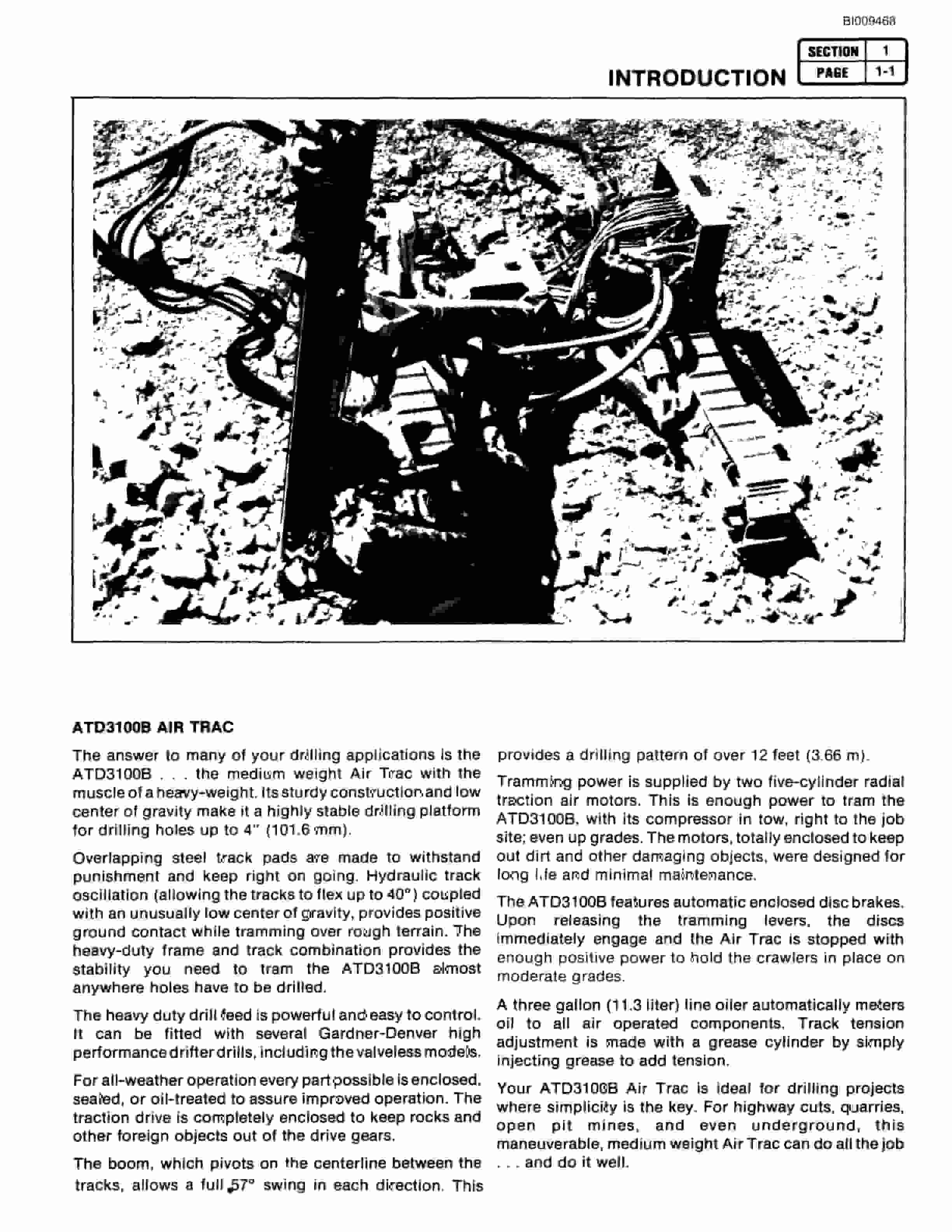 Bucyrus ATD3100B Air Trac Parts Catalog BI009468-5