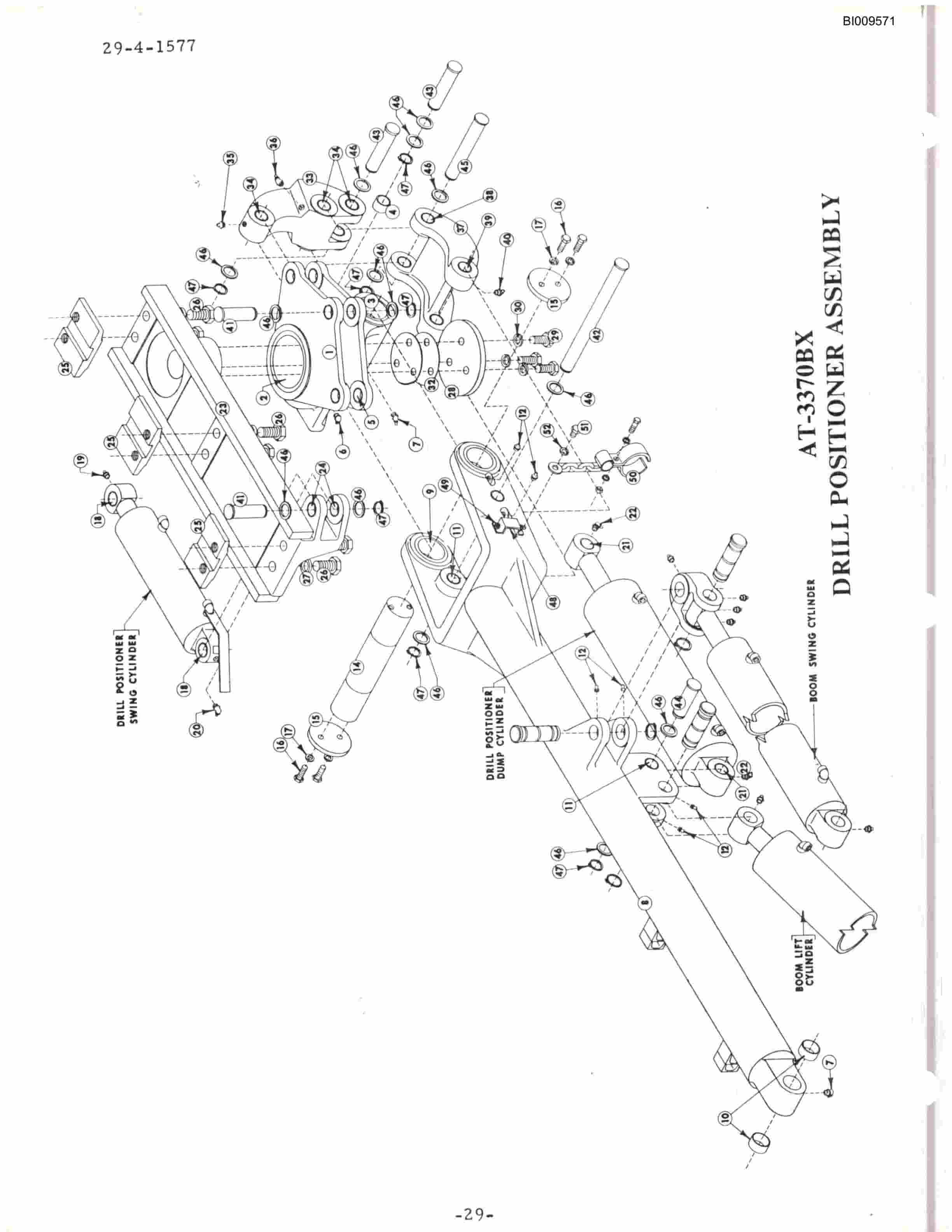 Bucyrus ATD3100B Air Trac Parts Catalog BI009571-2
