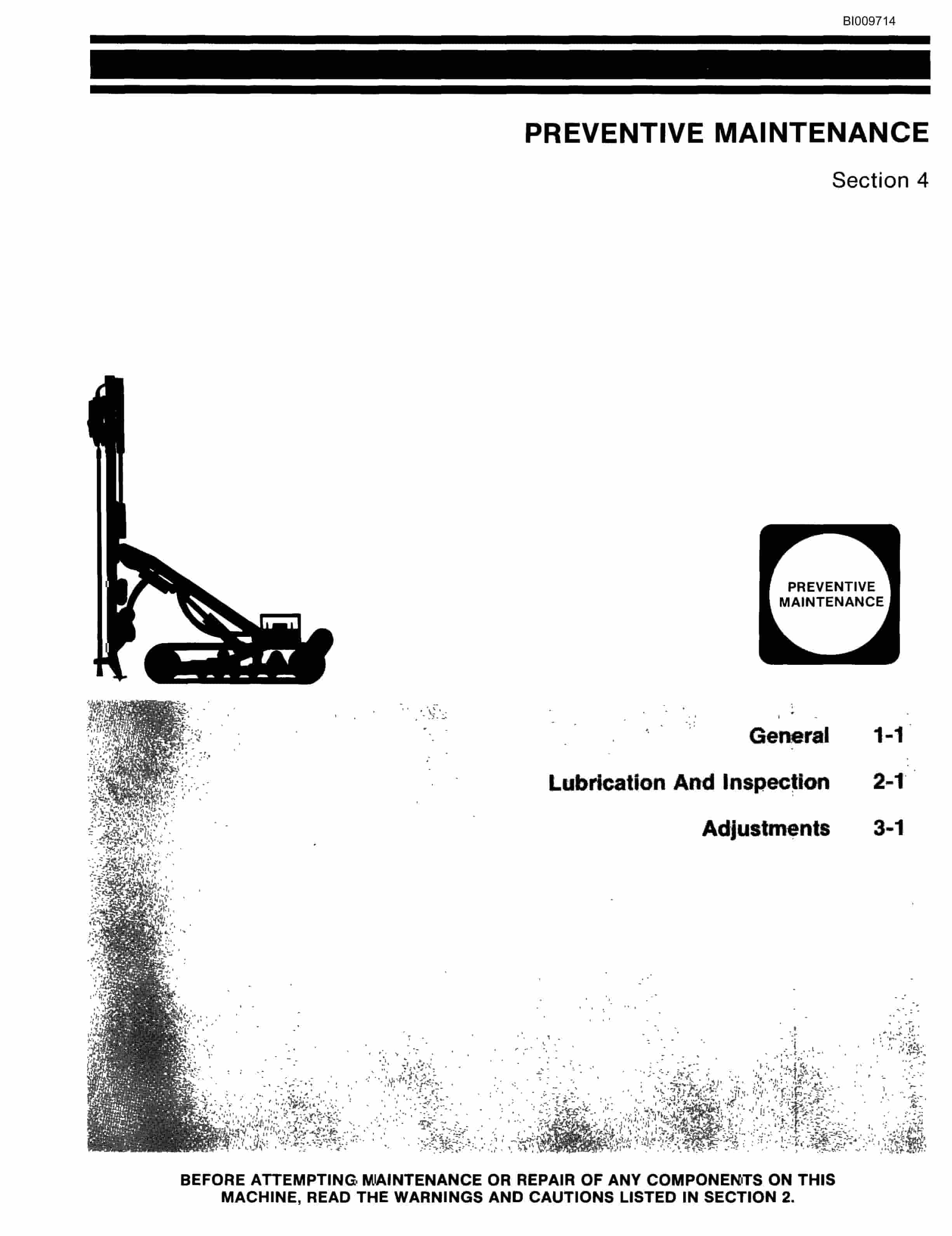 Bucyrus ATD3100B Air Trac Parts Catalog BI009714-2