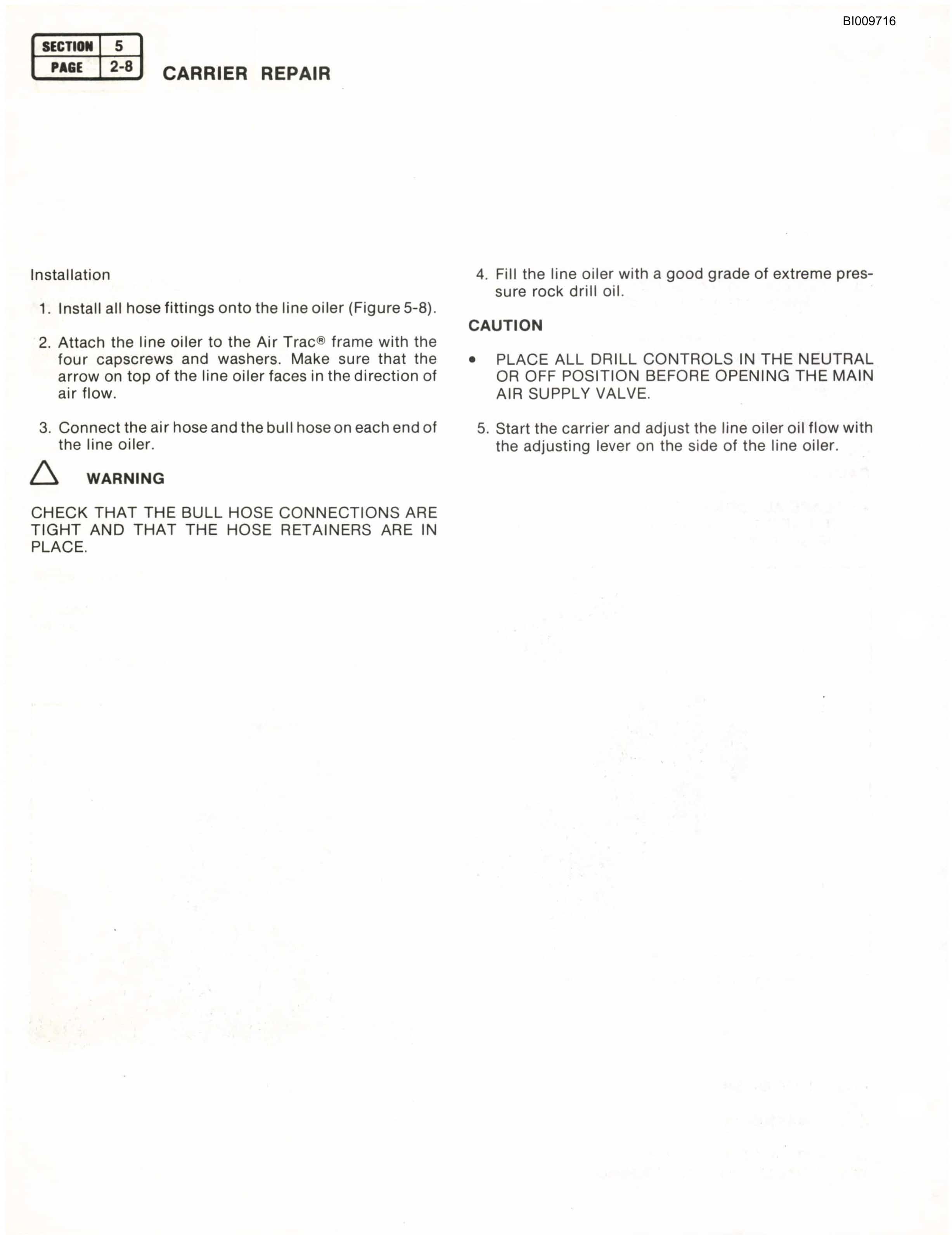 Bucyrus ATD3100B Air Trac Technical Manual BI009716-2