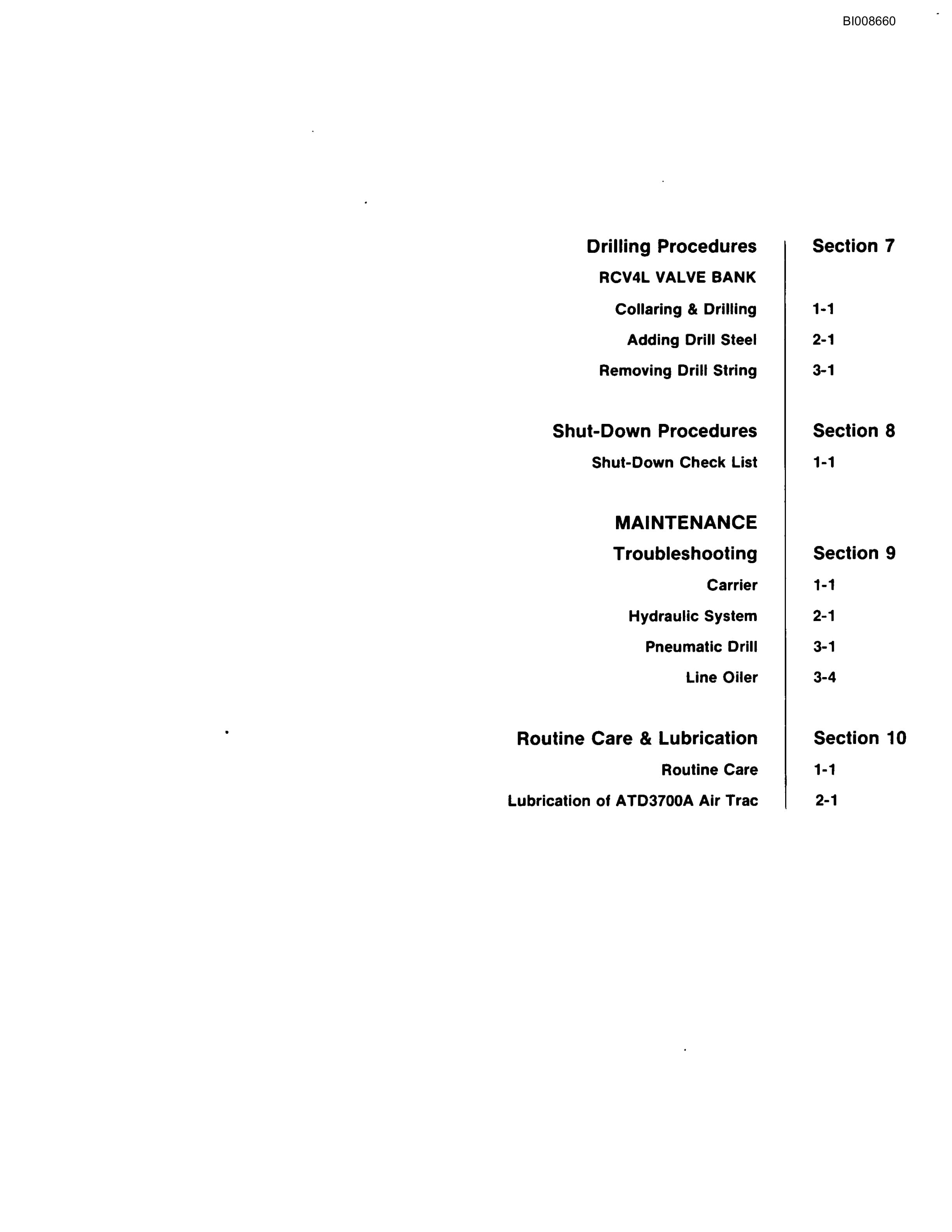 Bucyrus ATD3700A Air Trac Parts Catalog BI008660-5