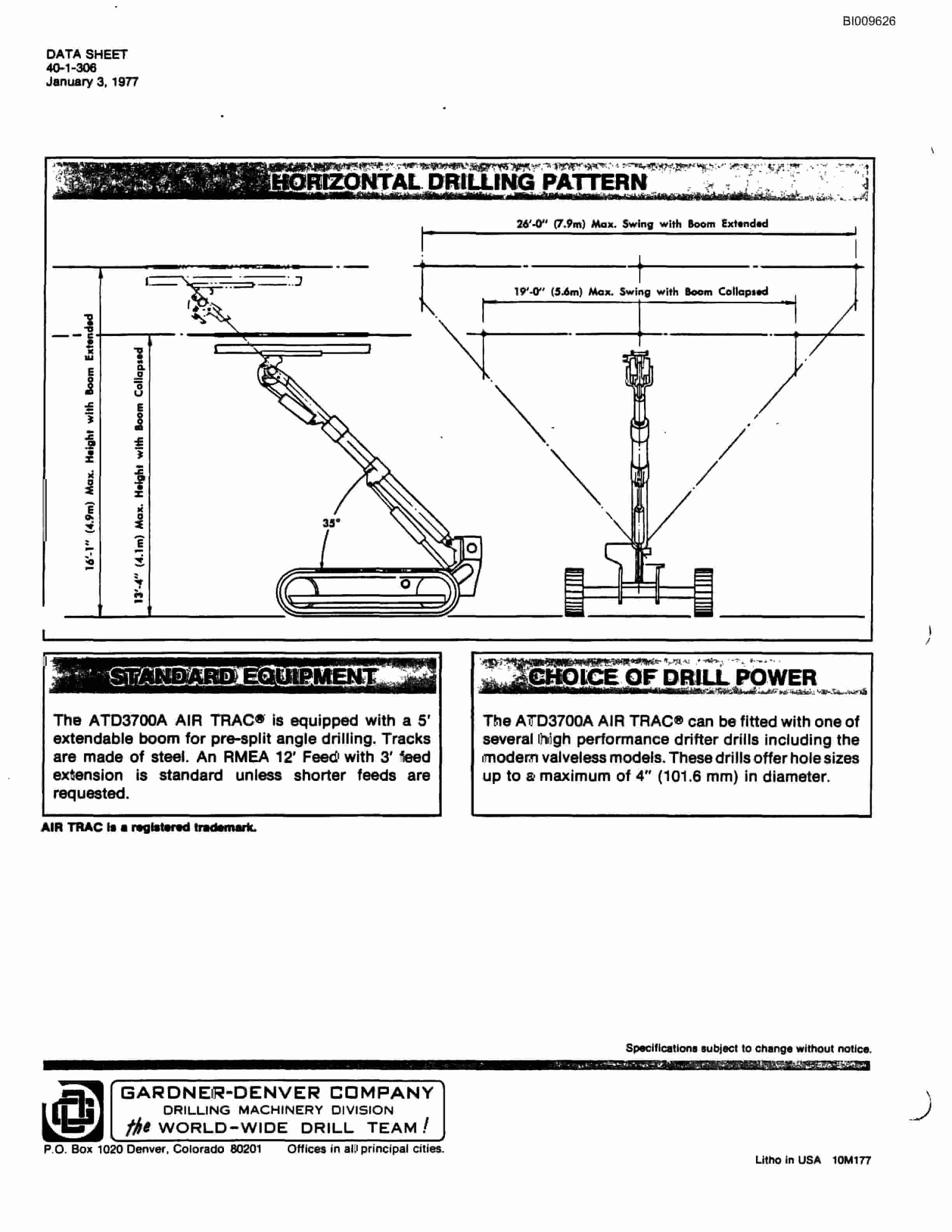 Bucyrus ATD3700A Air Trac Parts Catalog BI009626-5
