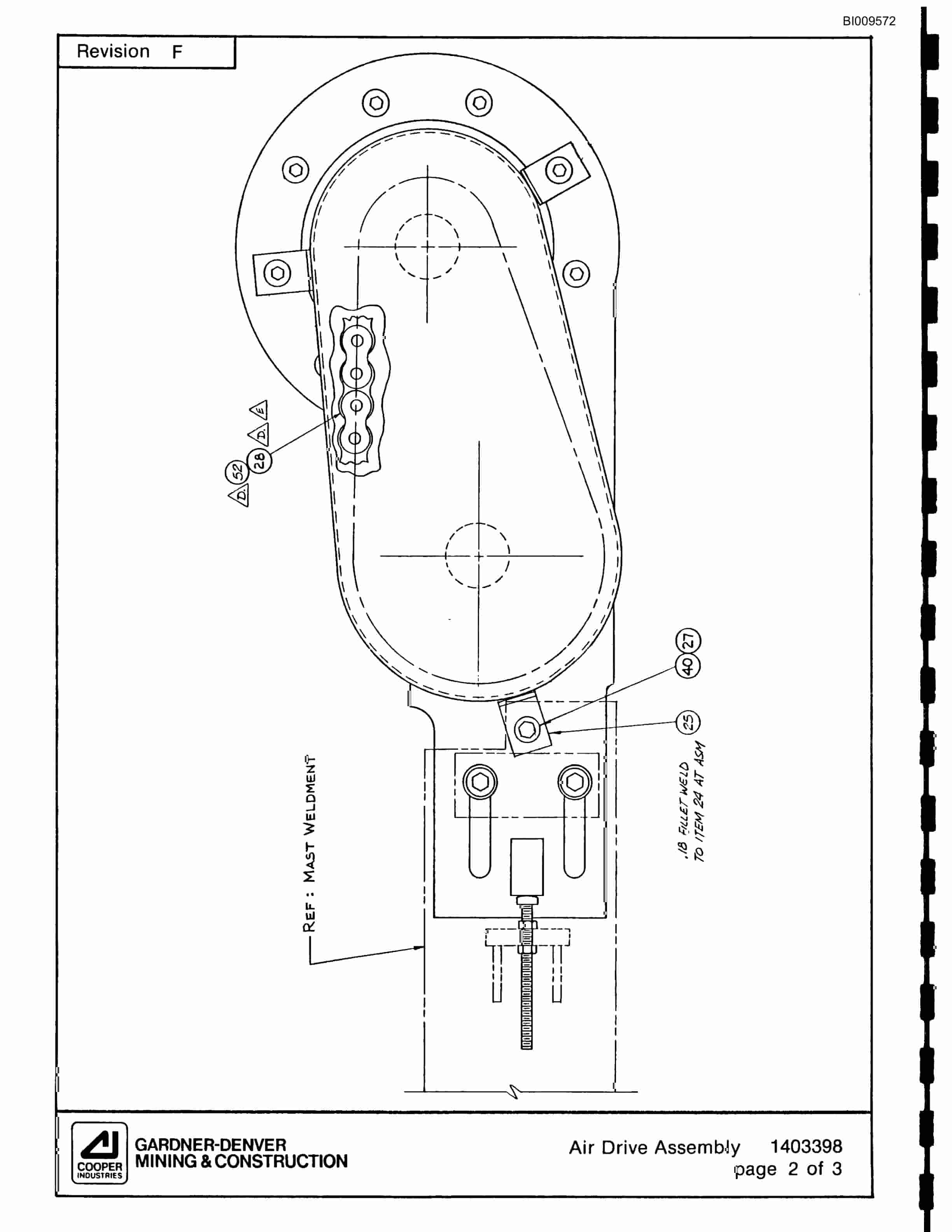 Bucyrus ATD3800 Air Trac Drill Carrier Parts Catalog BI009572-2