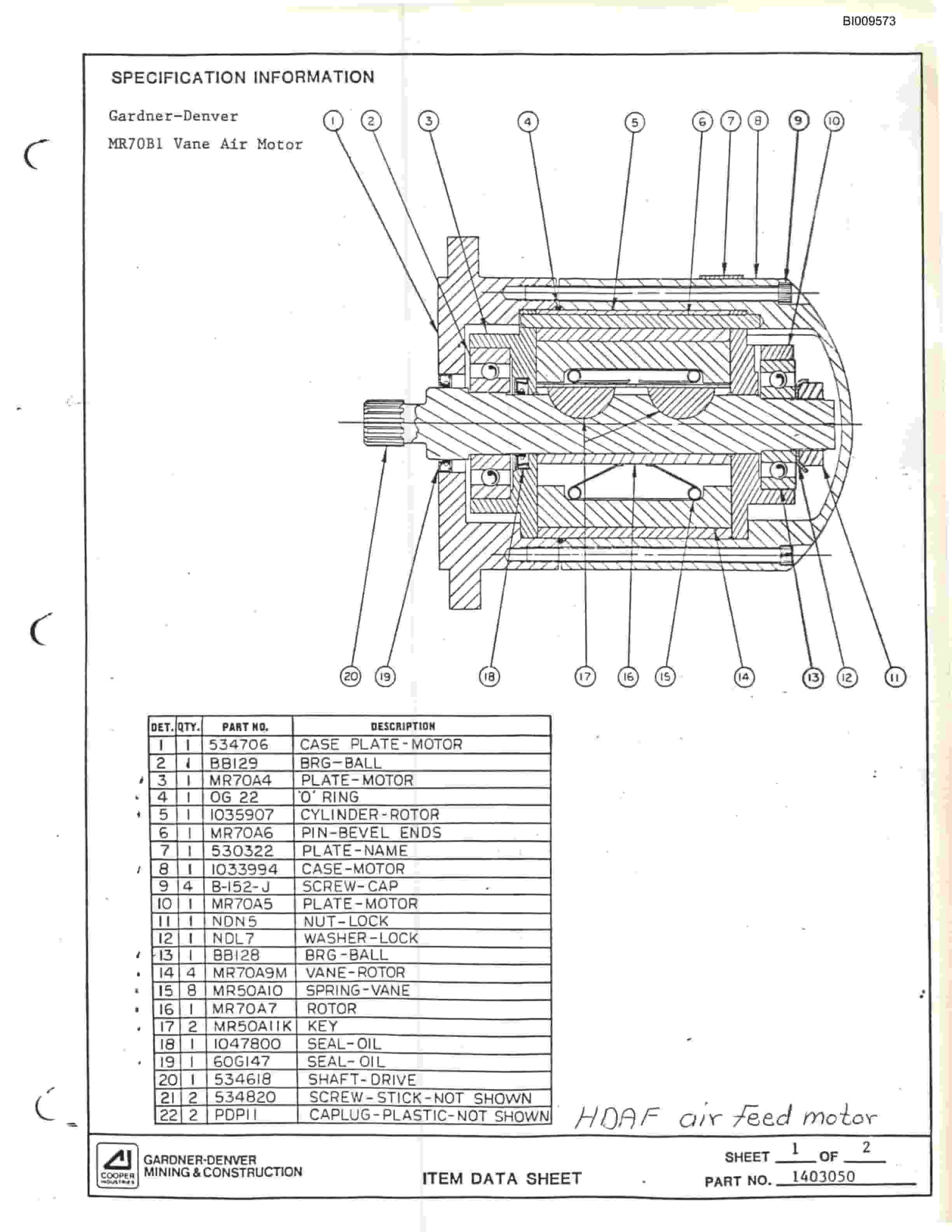 Bucyrus ATD3800 Air Trac Drill Carrier Parts Catalog BI009573-4