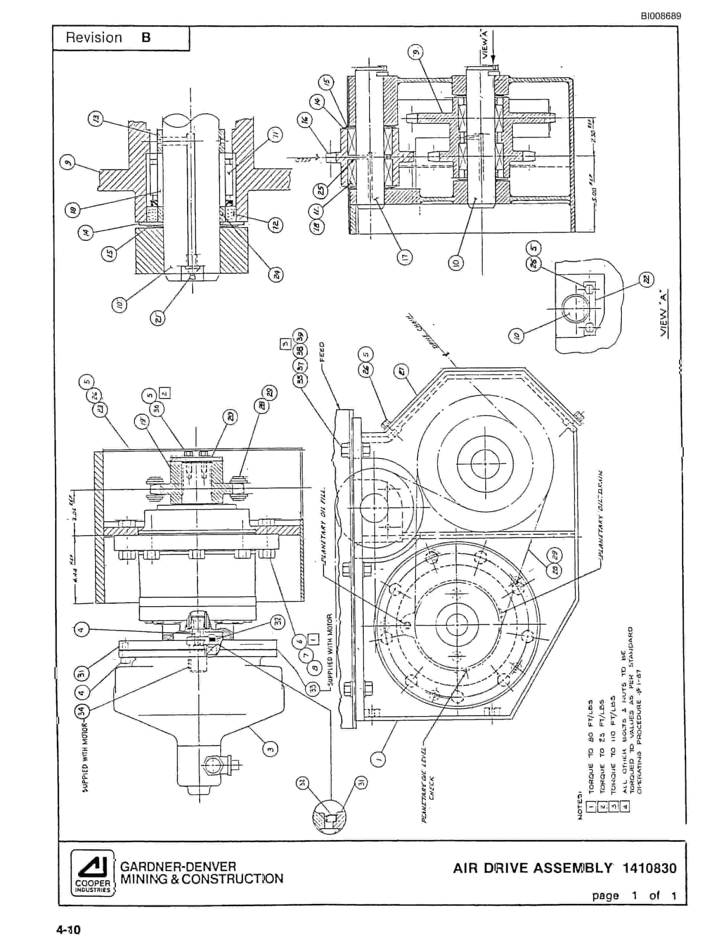 Bucyrus ATD3800 Air Trac Parts Catalog BI008689-2