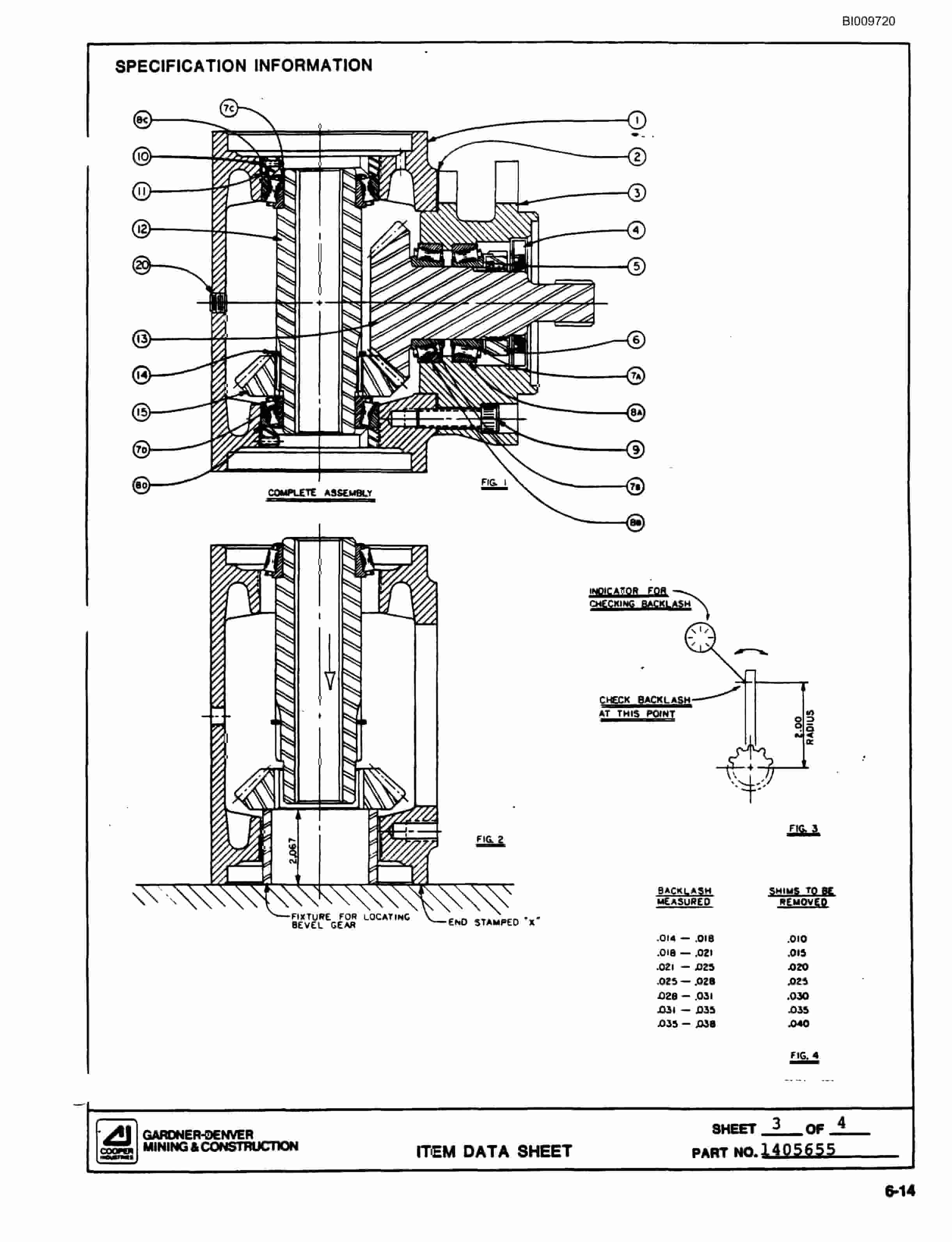 Bucyrus ATD3800 Air Trac Parts Catalog BI009720-5