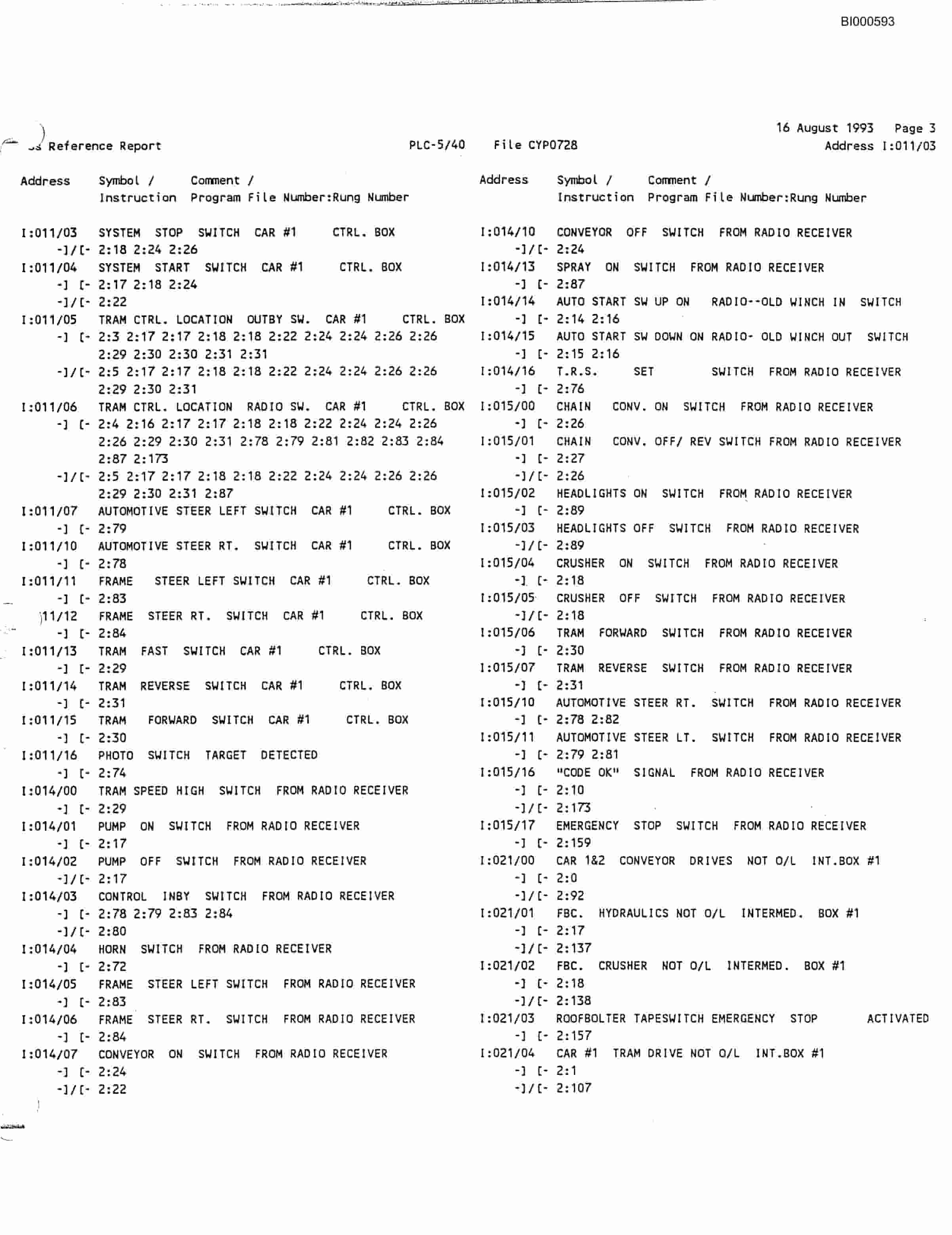 Bucyrus BBS4815-01 Technical Manual BI000593-5