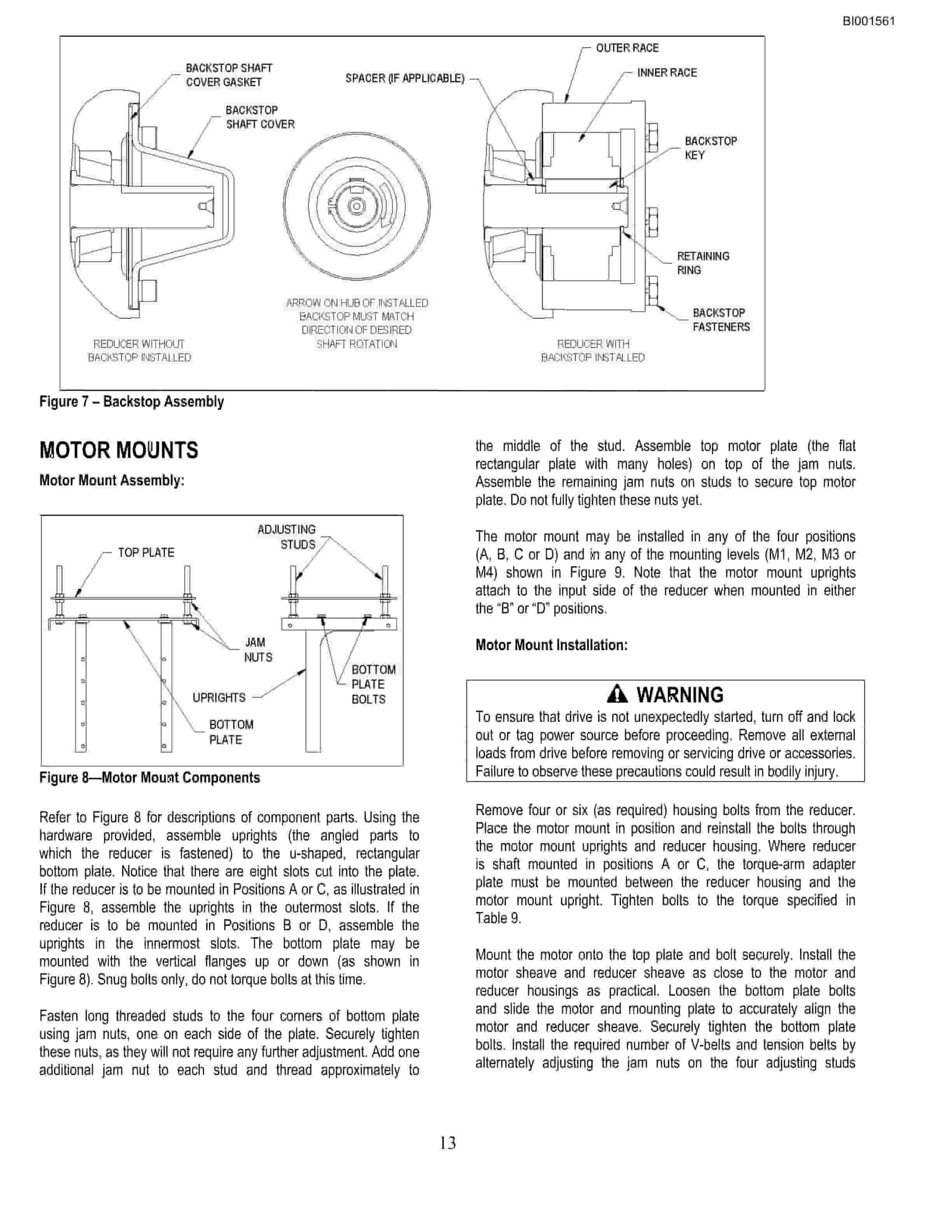 Bucyrus BC100 Belt System Parts Catalog BI001561-2