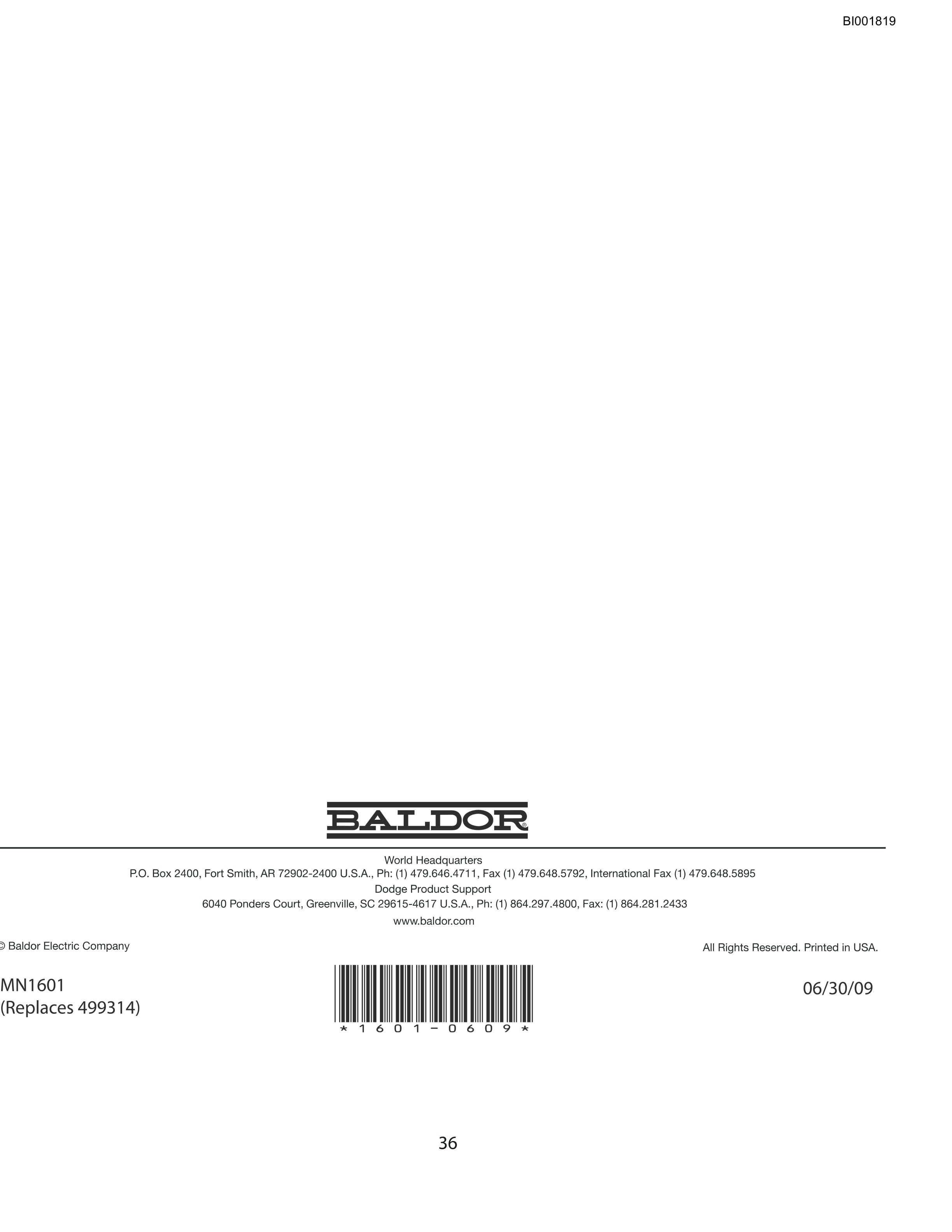 Bucyrus BC100 Belt System Parts Catalog BI001819-4