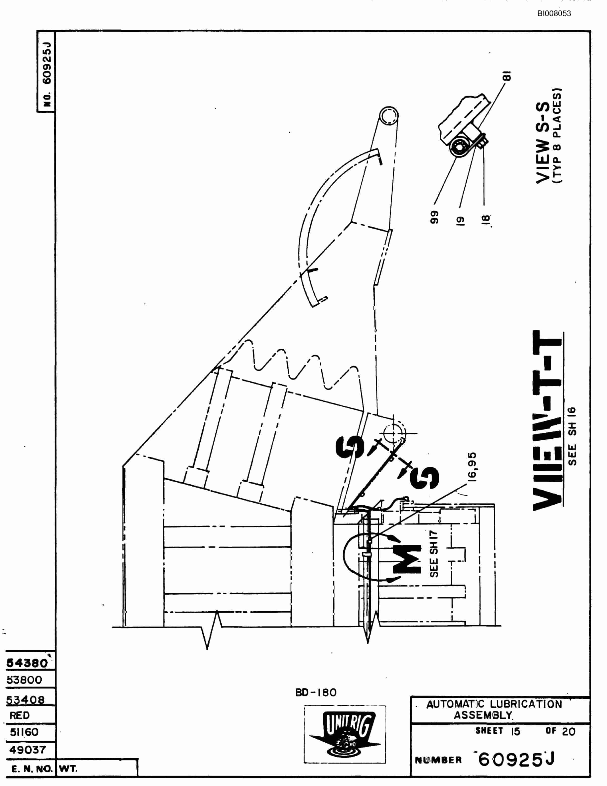 Bucyrus BD-180 Illustrated Parts Catalog BI008053-3