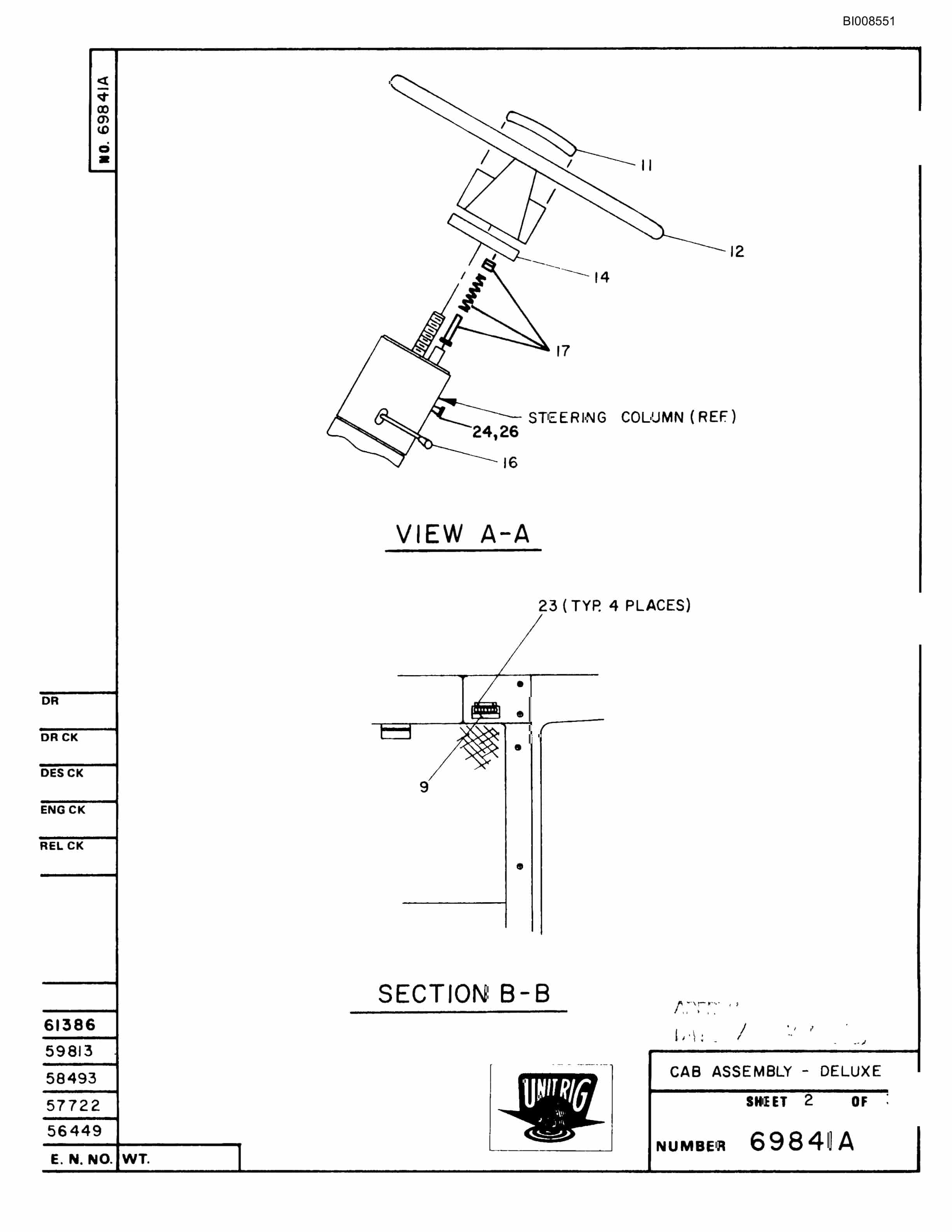 Bucyrus BD-180 Parts Catalog BI008551-2
