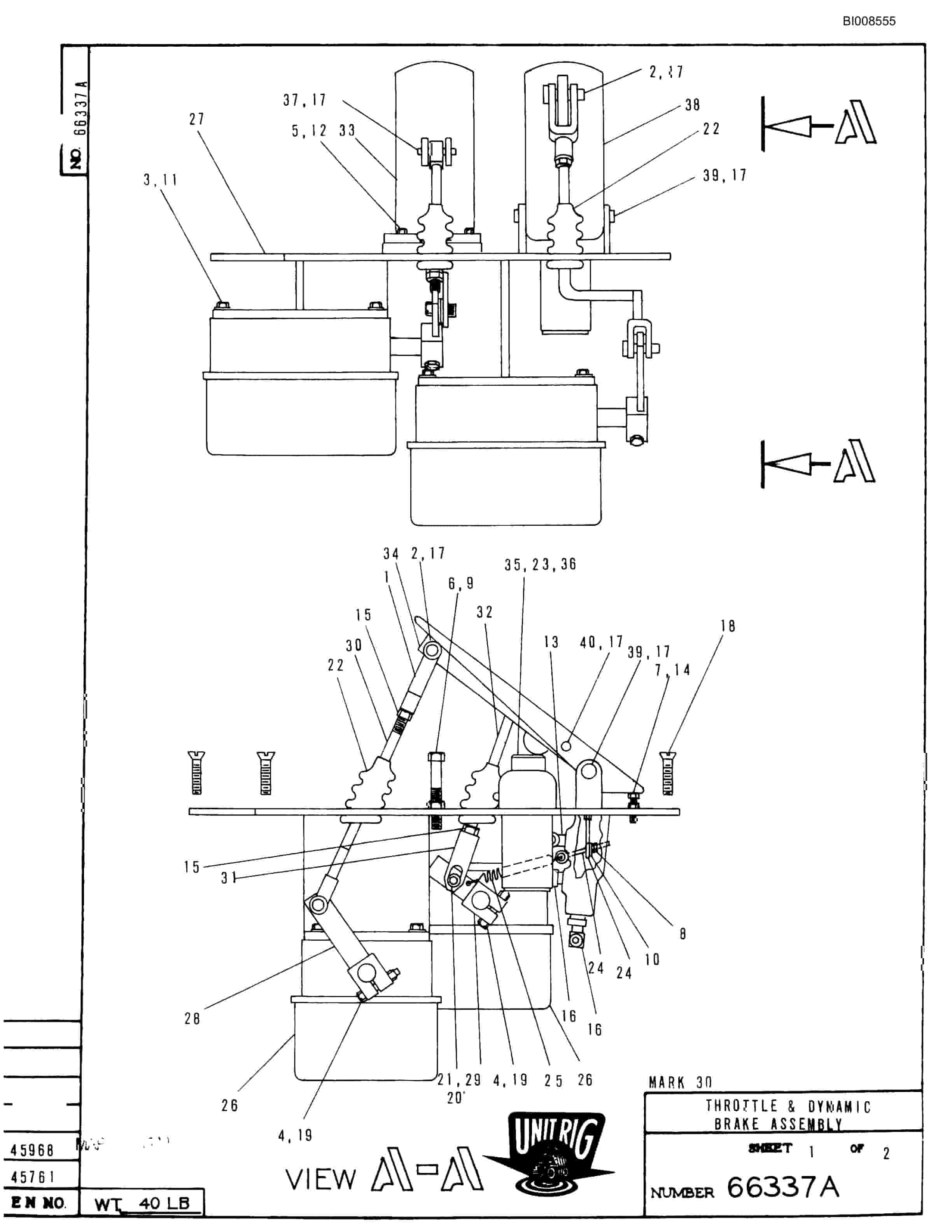 Bucyrus BD-180 Parts Catalog BI008555-3